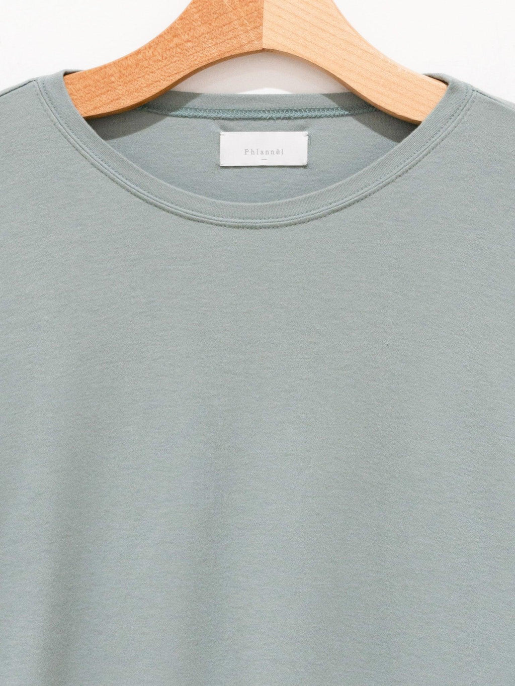 Namu Shop - Phlannel Co/Si Smooth Jersey Crewneck - Blue Green