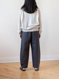 Namu Shop - Phlannel Cotton Linen Canvas Easy Trousers - Deep Gray