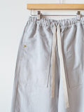 Namu Shop - Phlannel Cotton Linen Canvas Easy Trousers - Gray Blue