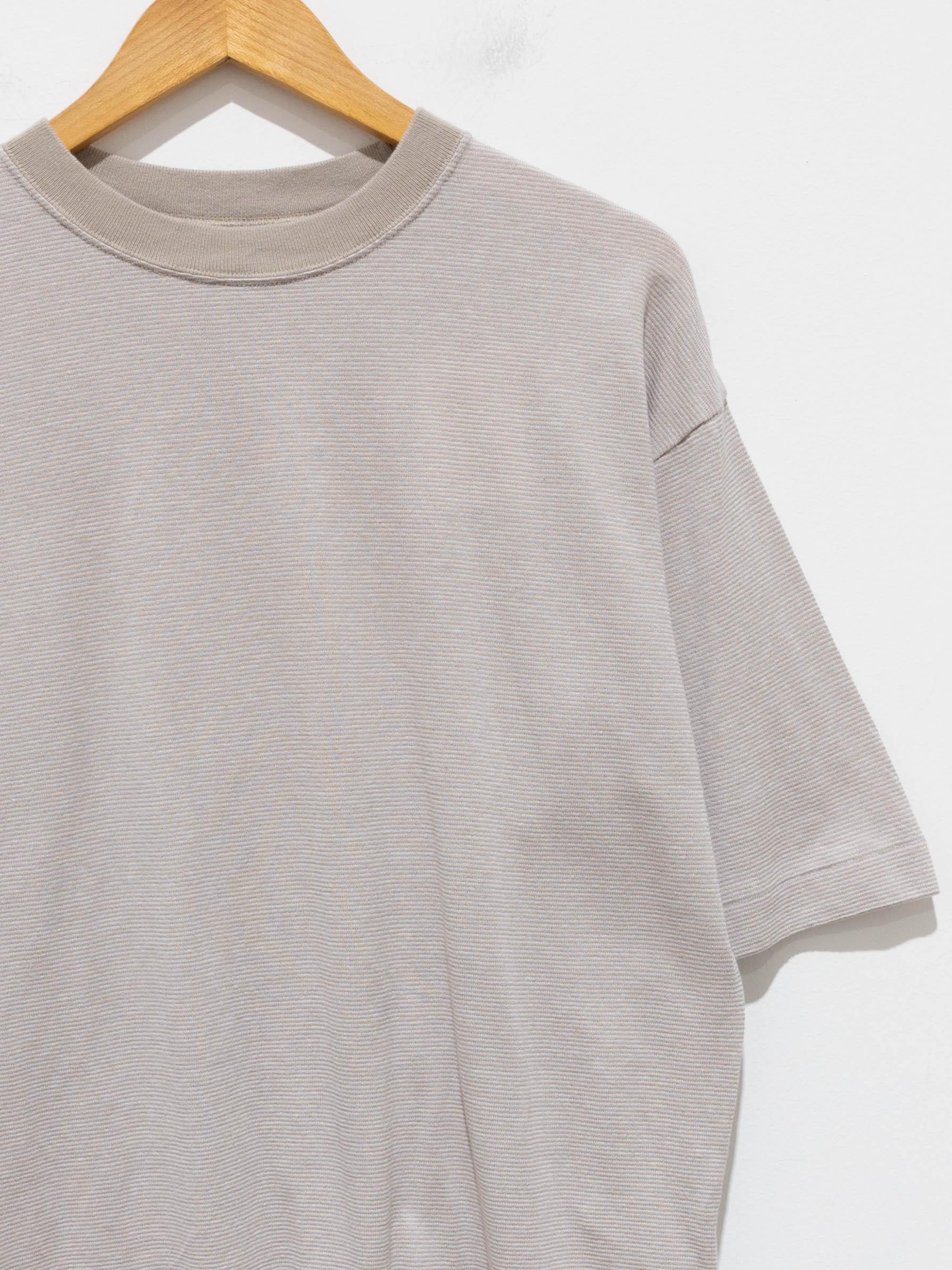 Namu Shop - Phlannel Cotton Linen Links Border T-Shirt (Women's) - Beige