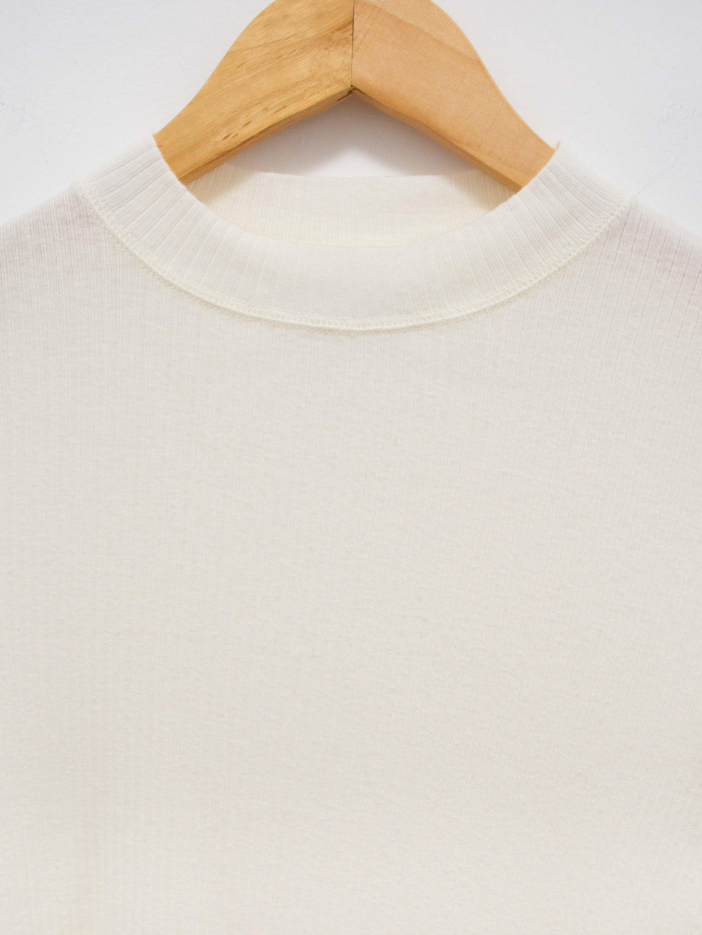 Namu Shop - Phlannel Cotton Silk Rib Crewneck Tee - Ivory
