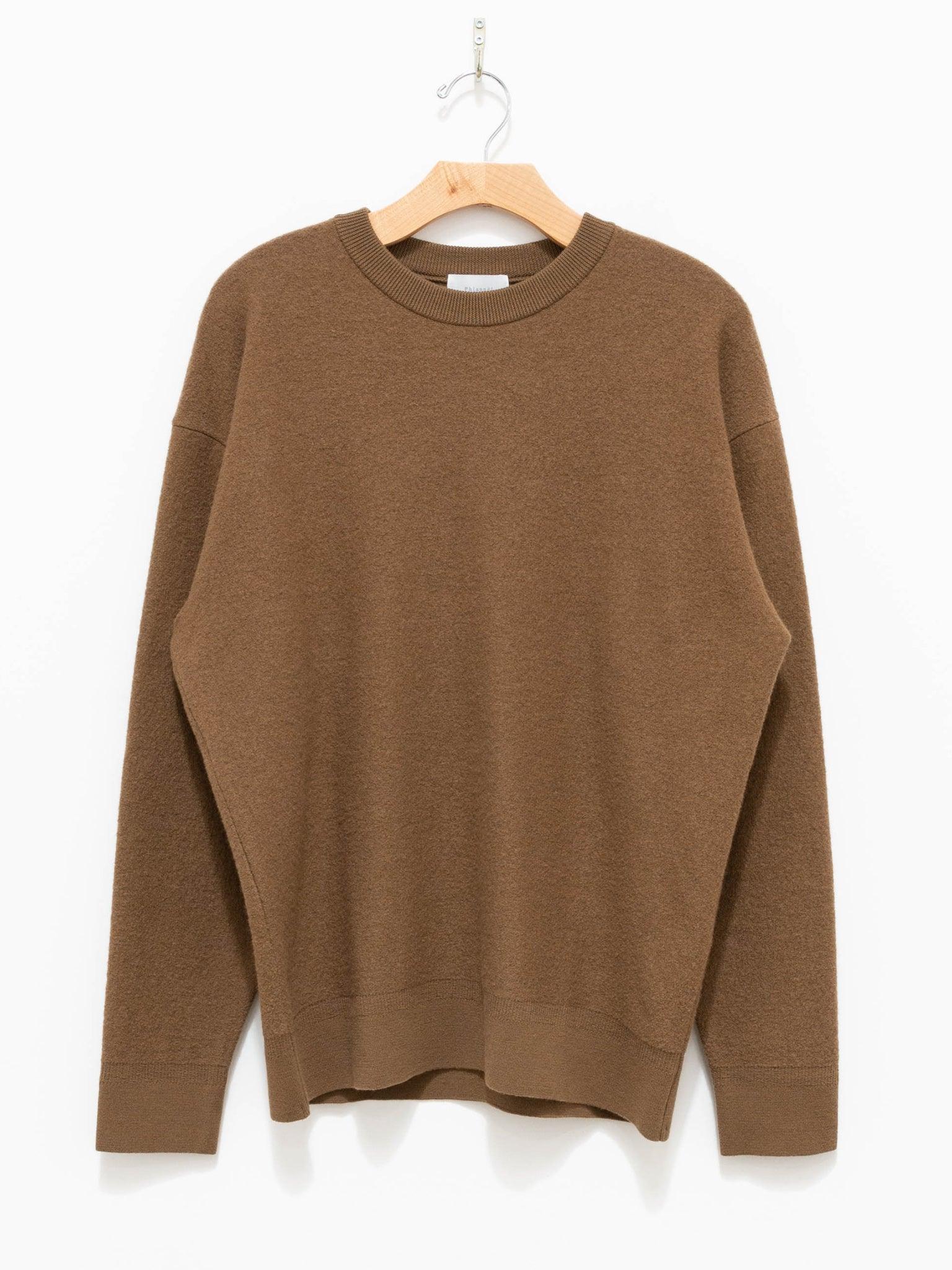 Namu Shop - Phlannel Cut and Sew Wool Crewneck - Camel