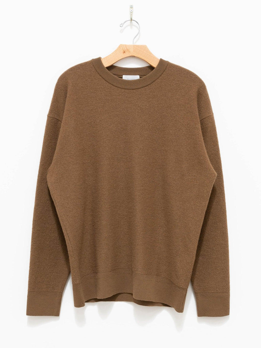 Namu Shop - Phlannel Cut and Sew Wool Crewneck - Camel