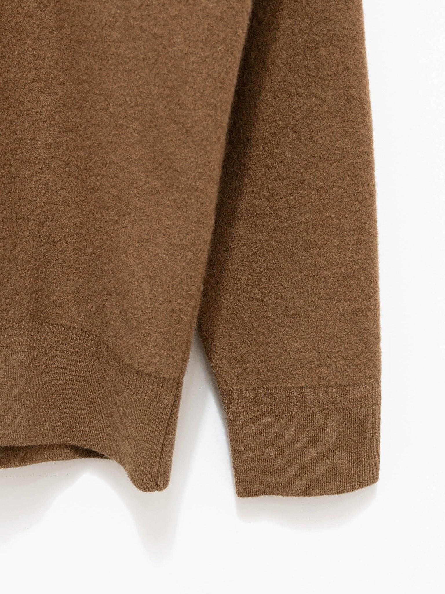 Namu Shop - Phlannel Cut and Sew Wool Crewneck - Camel