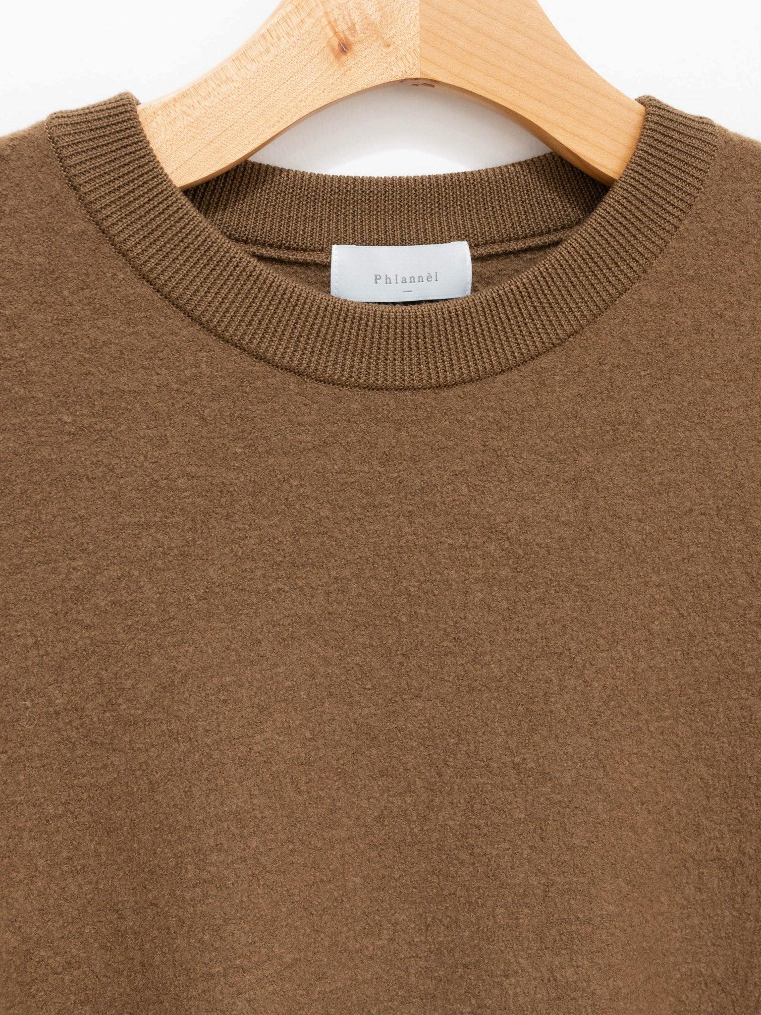 Namu Shop - Phlannel Cut and Sew Wool Crewneck - Camel