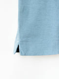 Namu Shop - Phlannel Light Suvin Cotton French-sleeve T-shirt - Blue