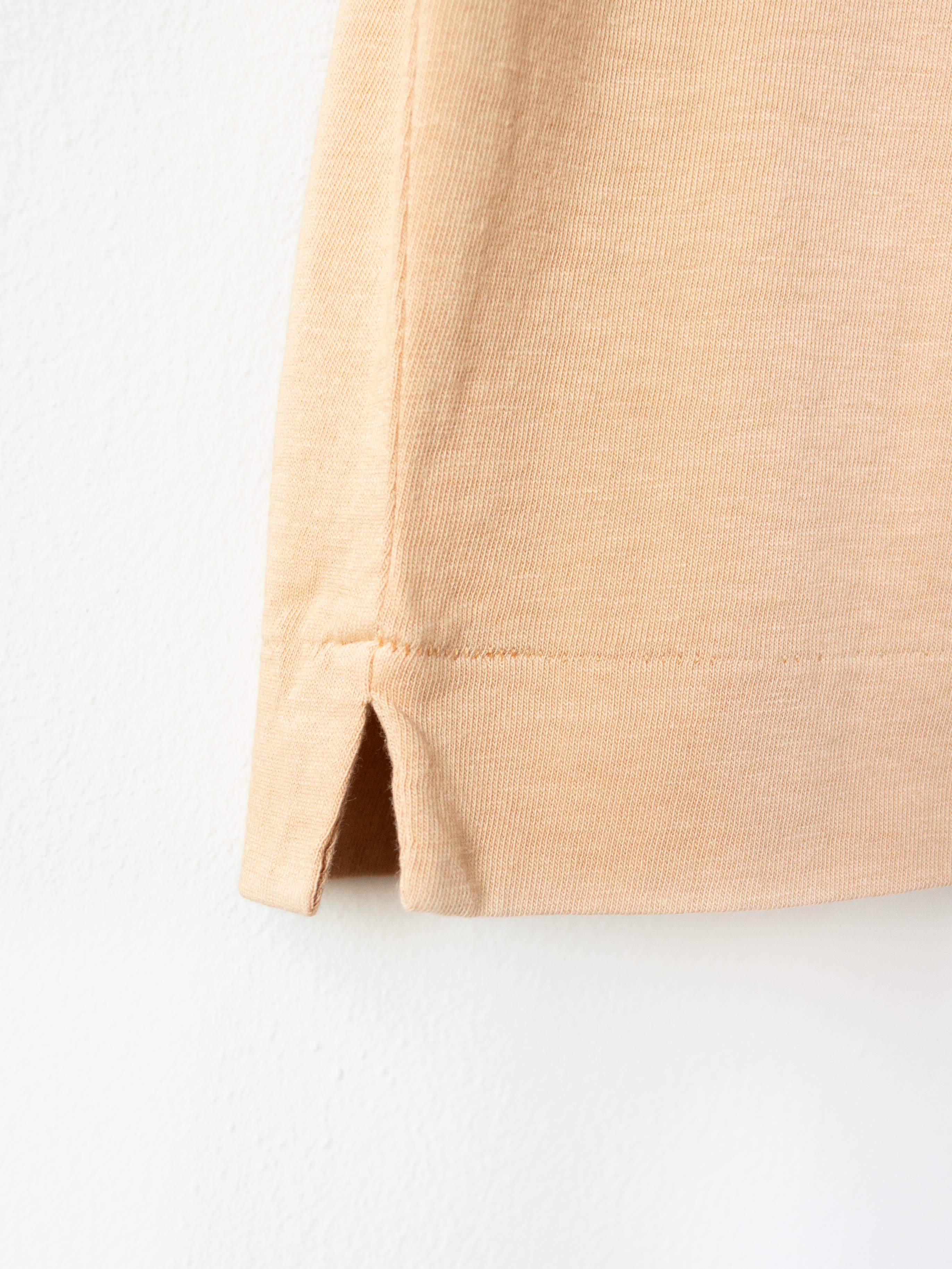 Namu Shop - Phlannel Light Suvin Cotton French-sleeve T-shirt - Orange
