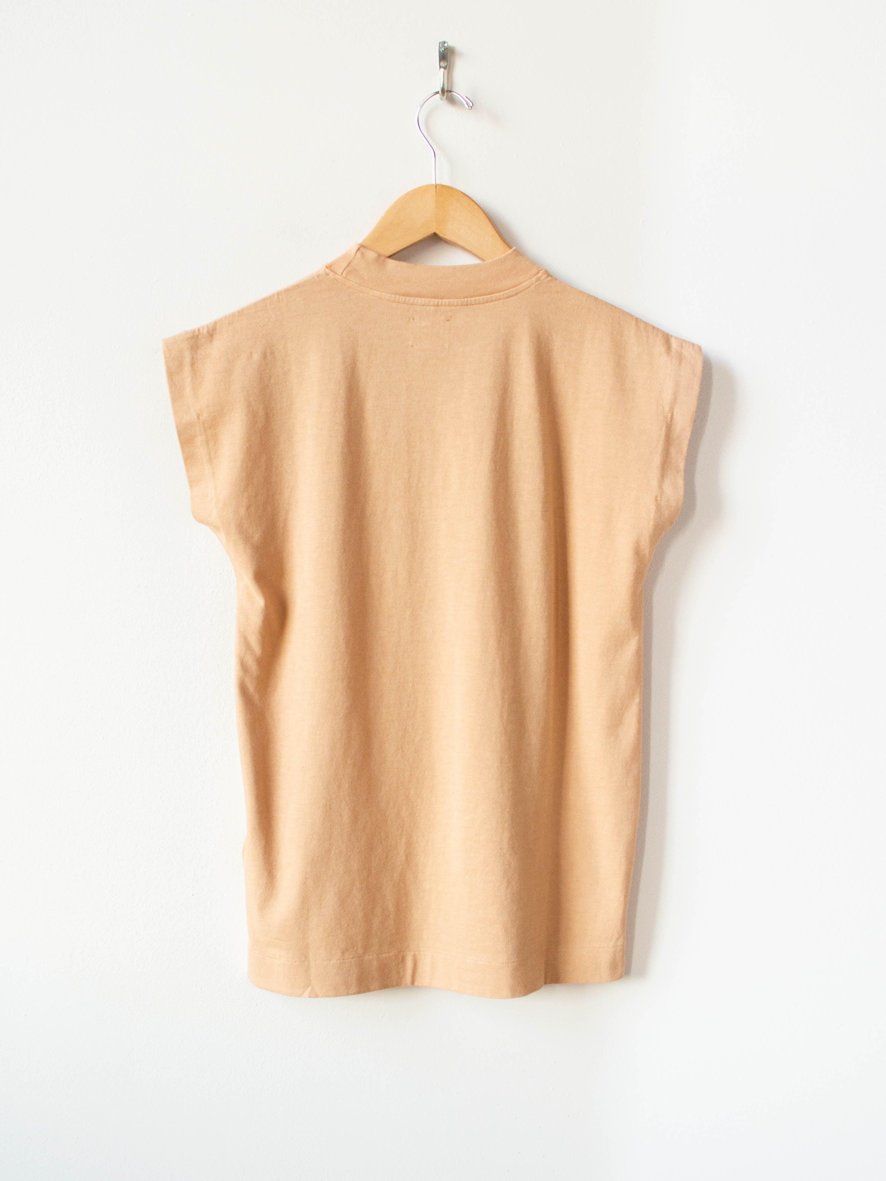 Namu Shop - Phlannel Light Suvin Cotton French-sleeve T-shirt - Orange