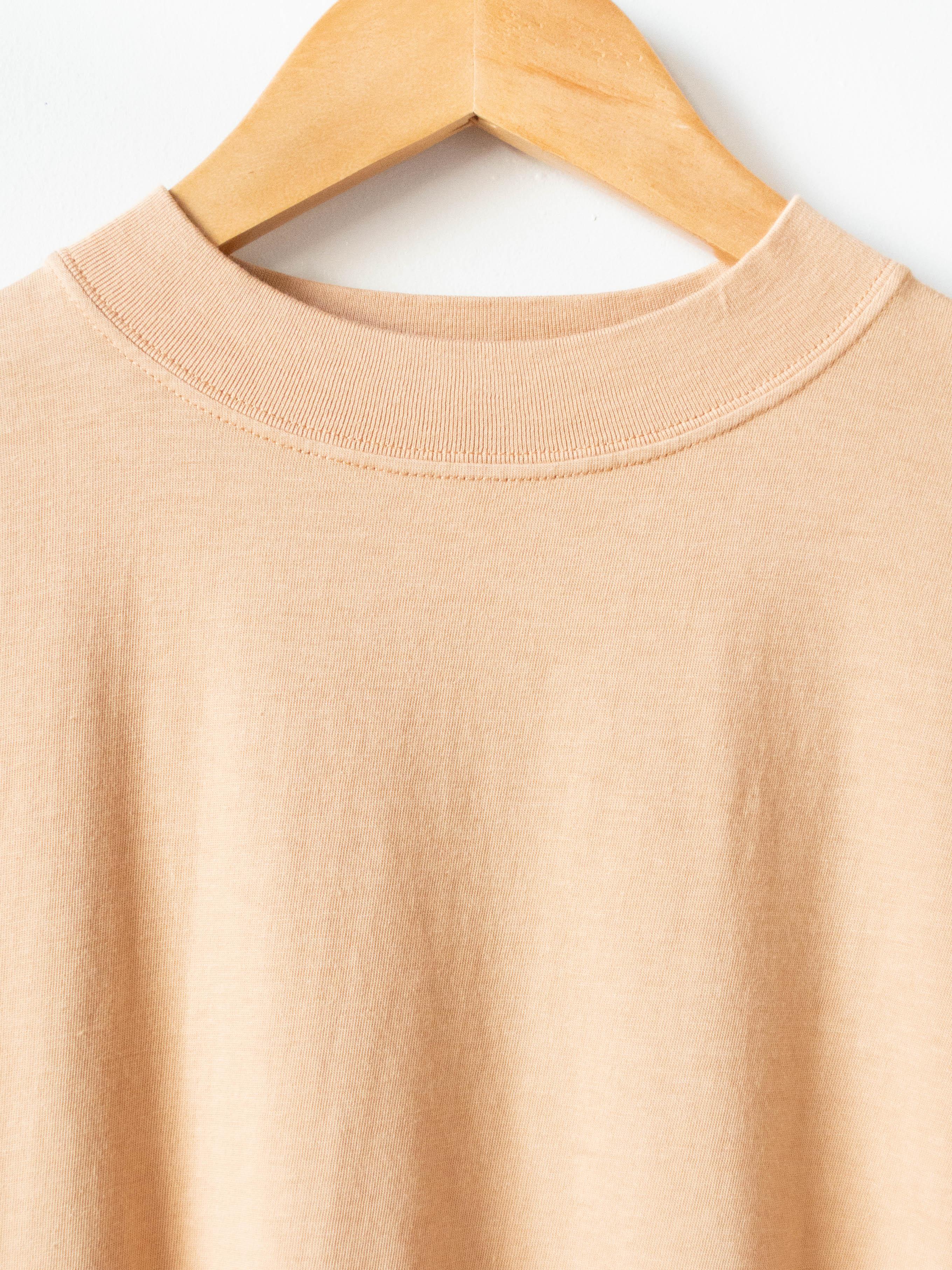 Namu Shop - Phlannel Light Suvin Cotton Half-sleeve T-shirt - Orange