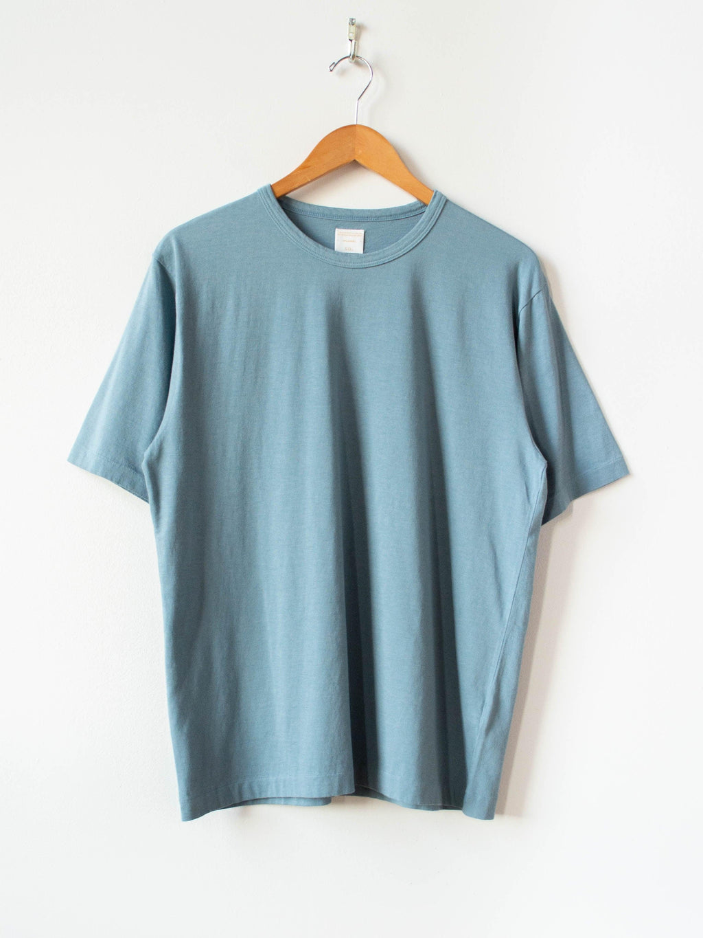 Namu Shop - Phlannel Light Suvin Cotton T-Shirt - Blue