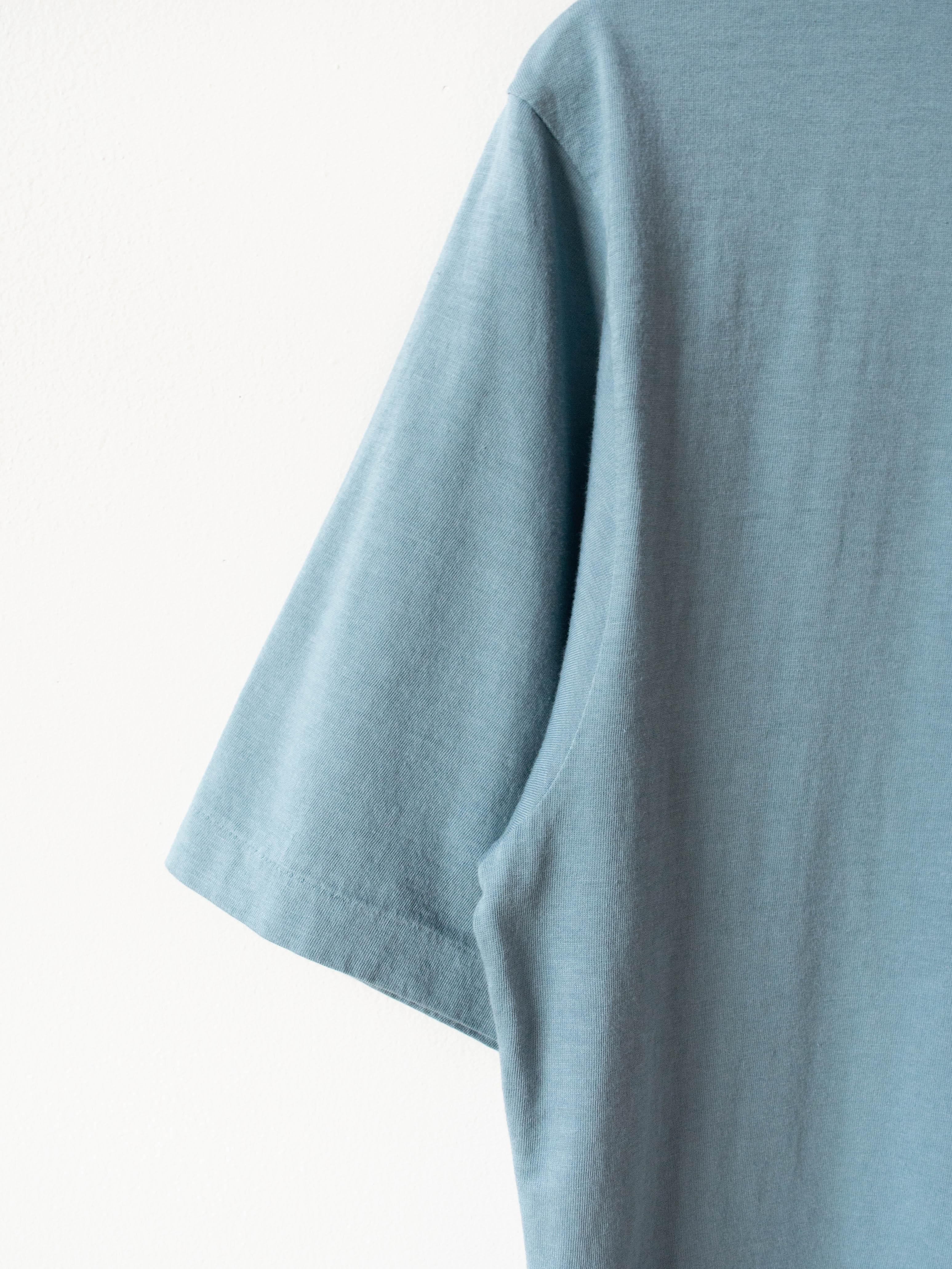 Namu Shop - Phlannel Light Suvin Cotton T-Shirt - Blue