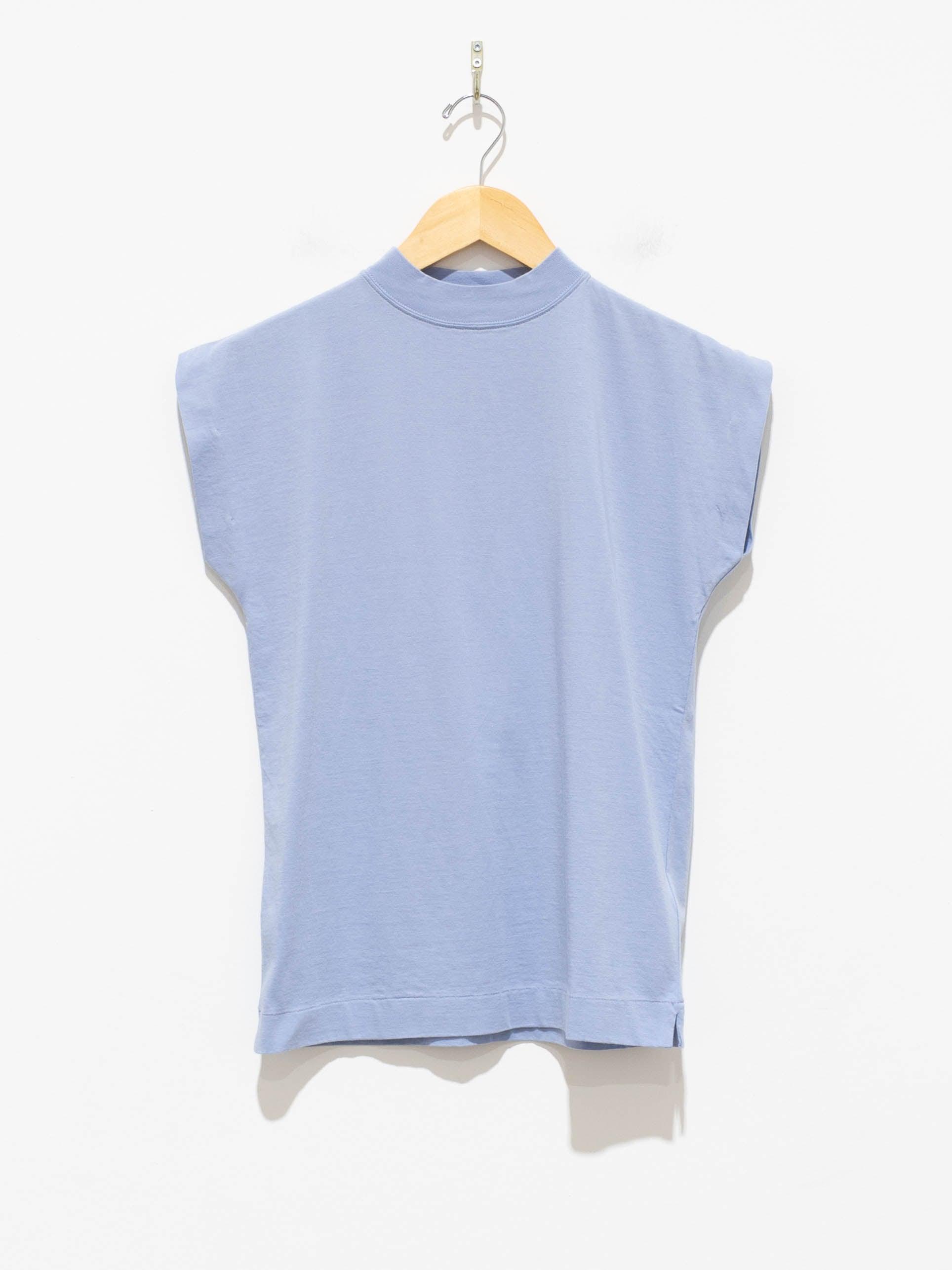 Namu Shop - Phlannel Light Suvin French Sleeve T-Shirt - Light Blue