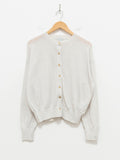 Namu Shop - Phlannel Linen Cotton Crewneck Cardigan - White