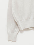 Namu Shop - Phlannel Linen Cotton Crewneck Cardigan - White