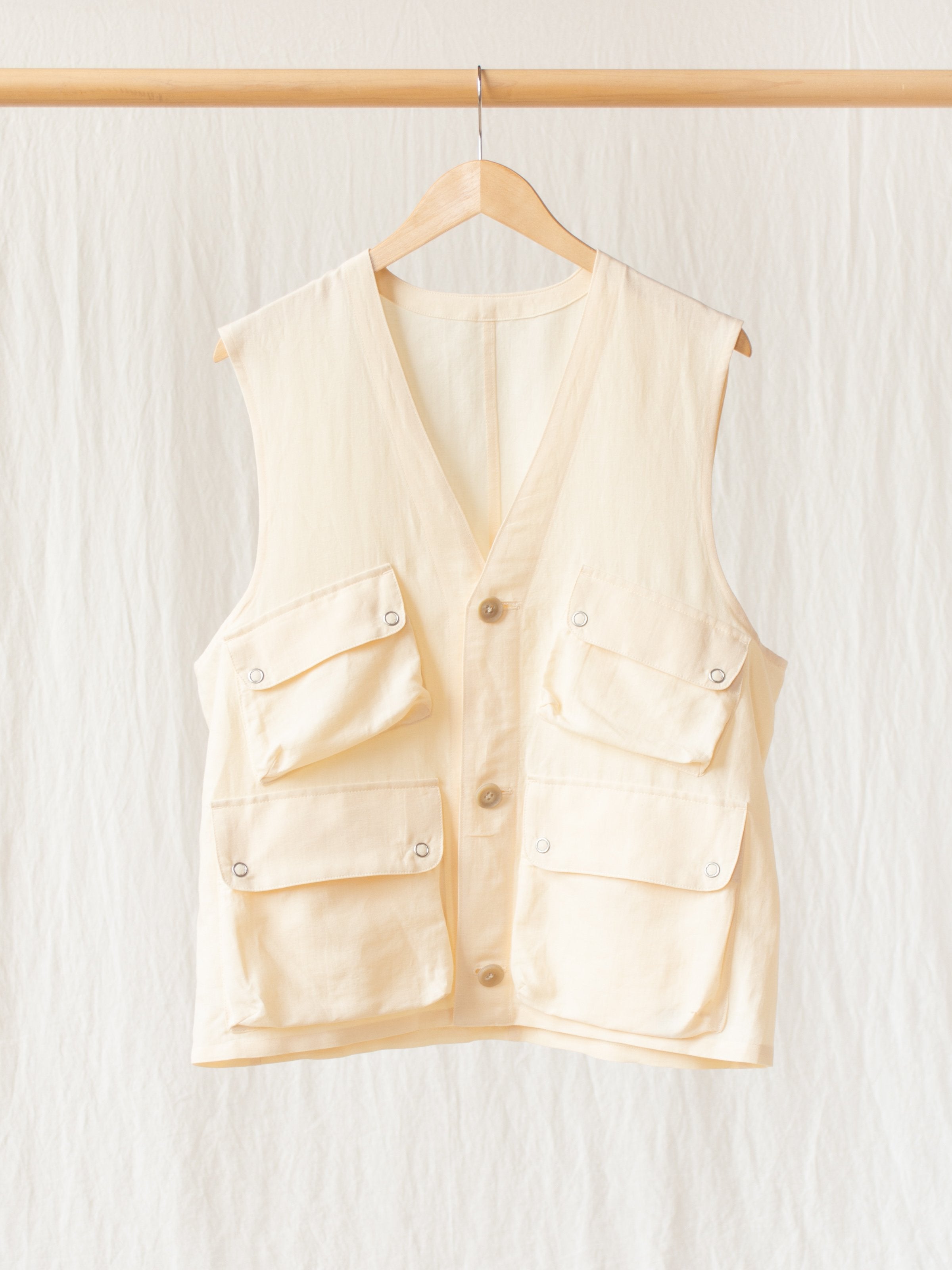 Namu Shop - Phlannel Linen Cotton Wool Twill Military Survival Vest