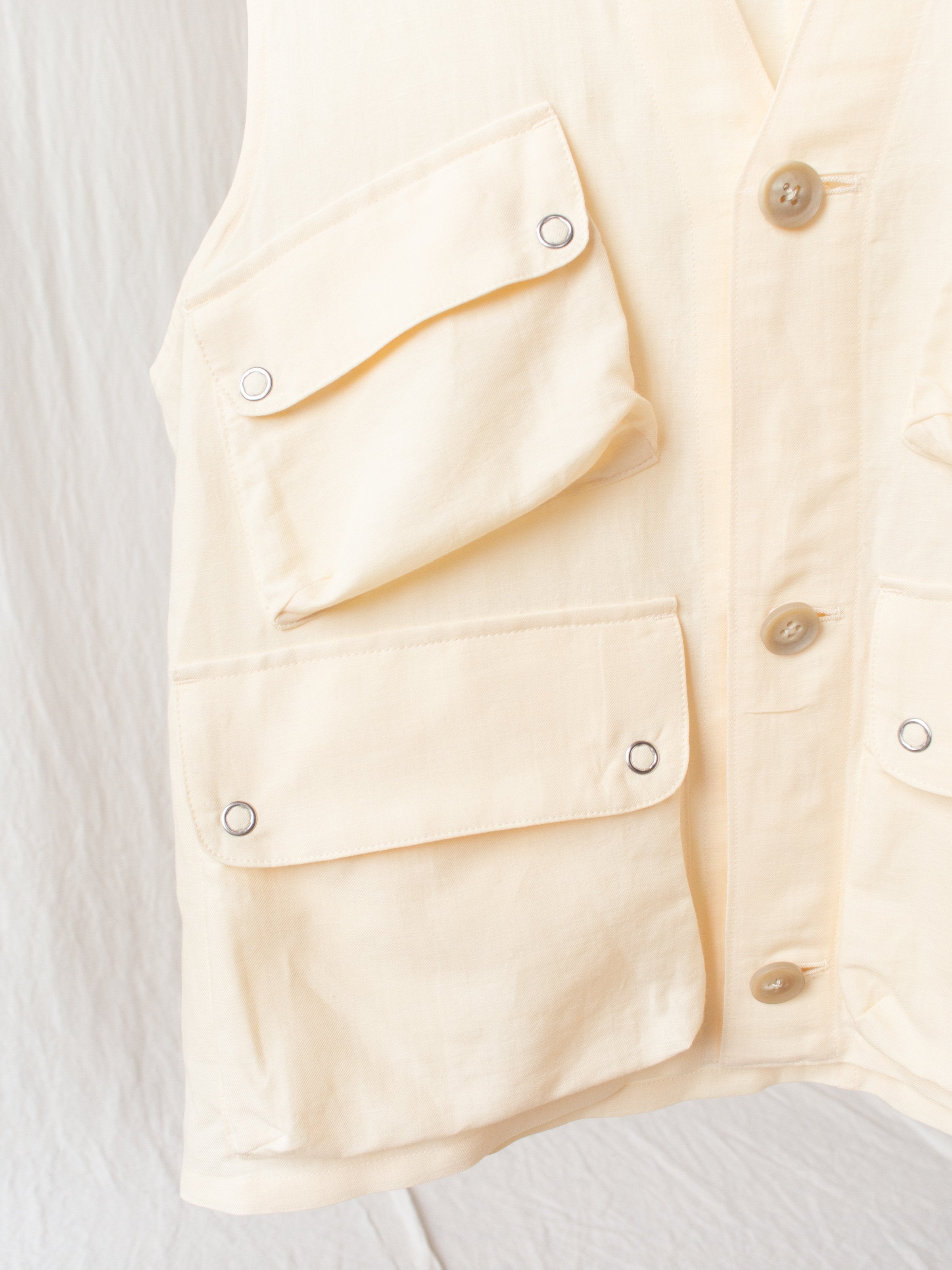 Namu Shop - Phlannel Linen Cotton Wool Twill Military Survival Vest