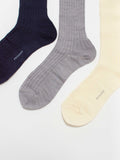 Namu Shop - Phlannel Men's 3-Pack Wool Socks (Navy, Ivory, Gray)