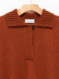 Namu Shop - Phlannel Mohair Silk Wool Skipper Pullover - Orange Red