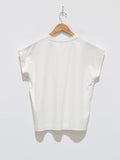 Namu Shop - Phlannel Open End Yarn French Sleeve T-Shirt - White