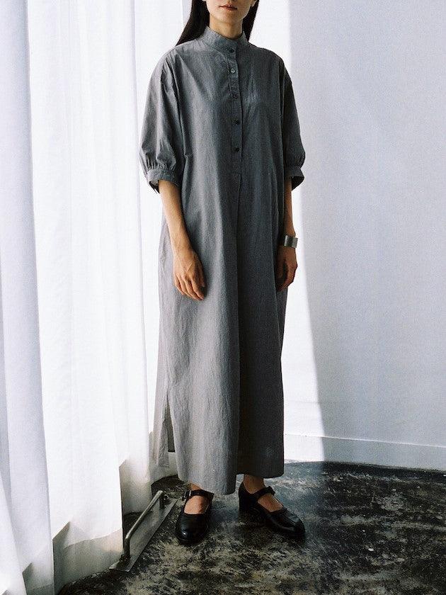Namu Shop - Phlannel Summer Smock Gather Dress - Puppy Tooth