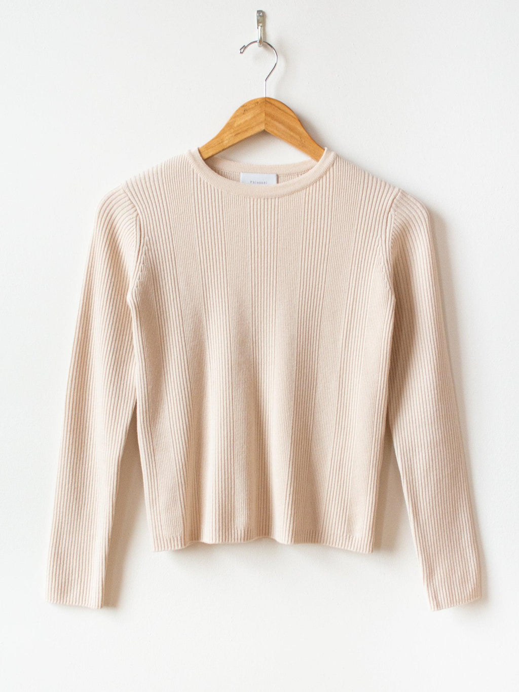 Namu Shop - Phlannel Super Fine Wool Rib Knit - Ivory
