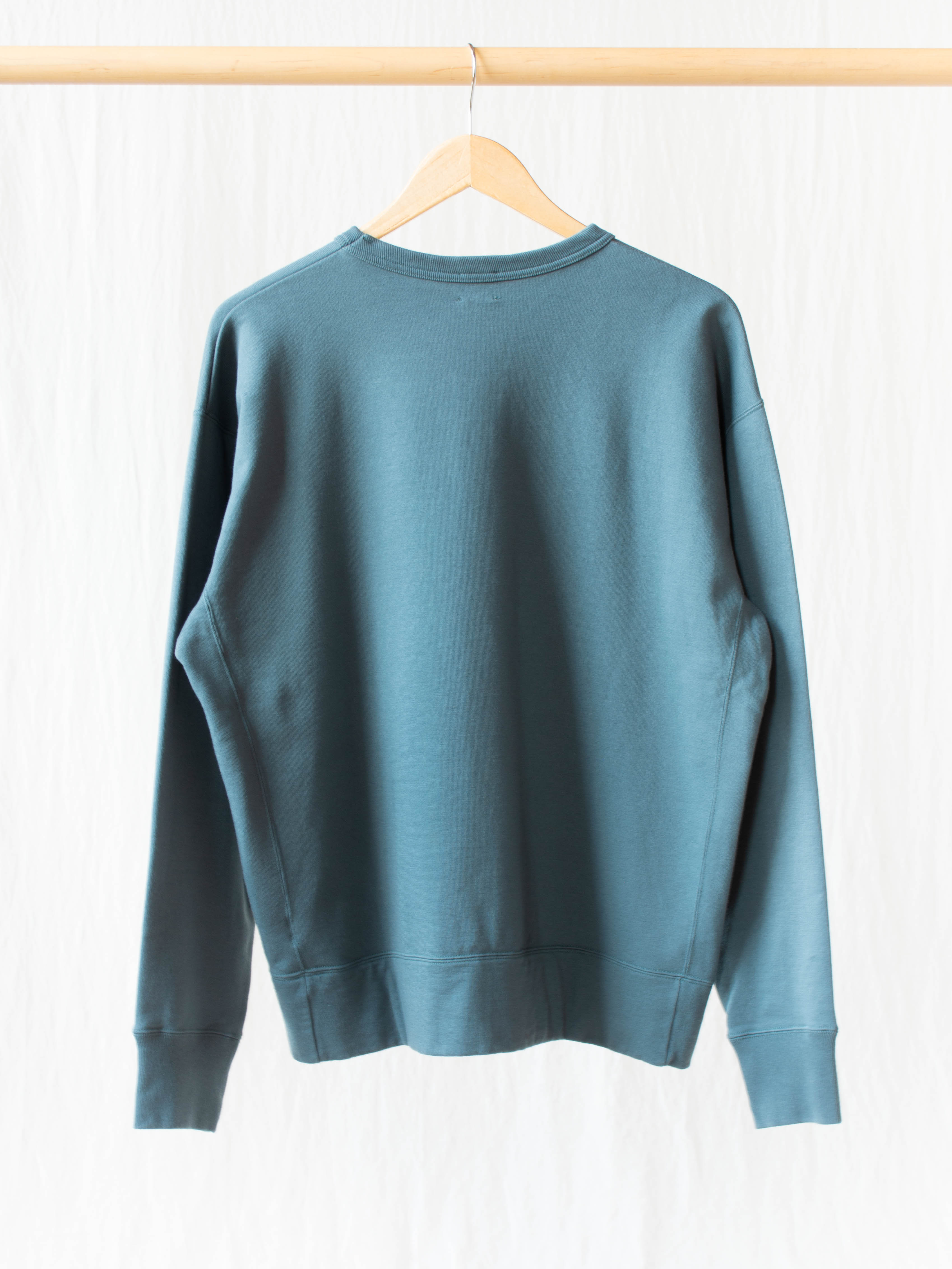 Namu Shop - Phlannel Suvin Cotton Sweatshirt - Blue Green
