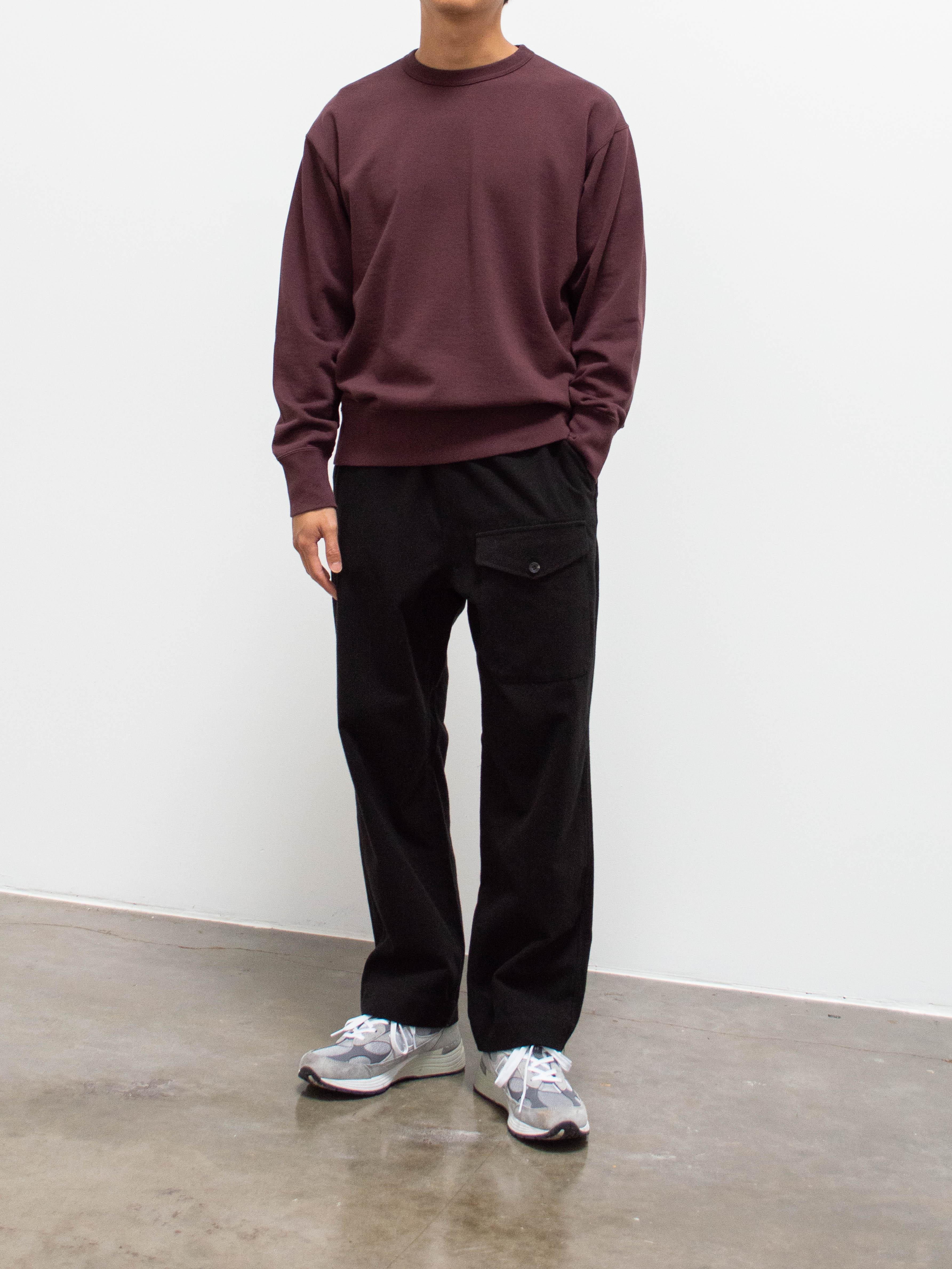 Namu Shop - Phlannel Suvin Cotton Sweatshirt - Burgundy