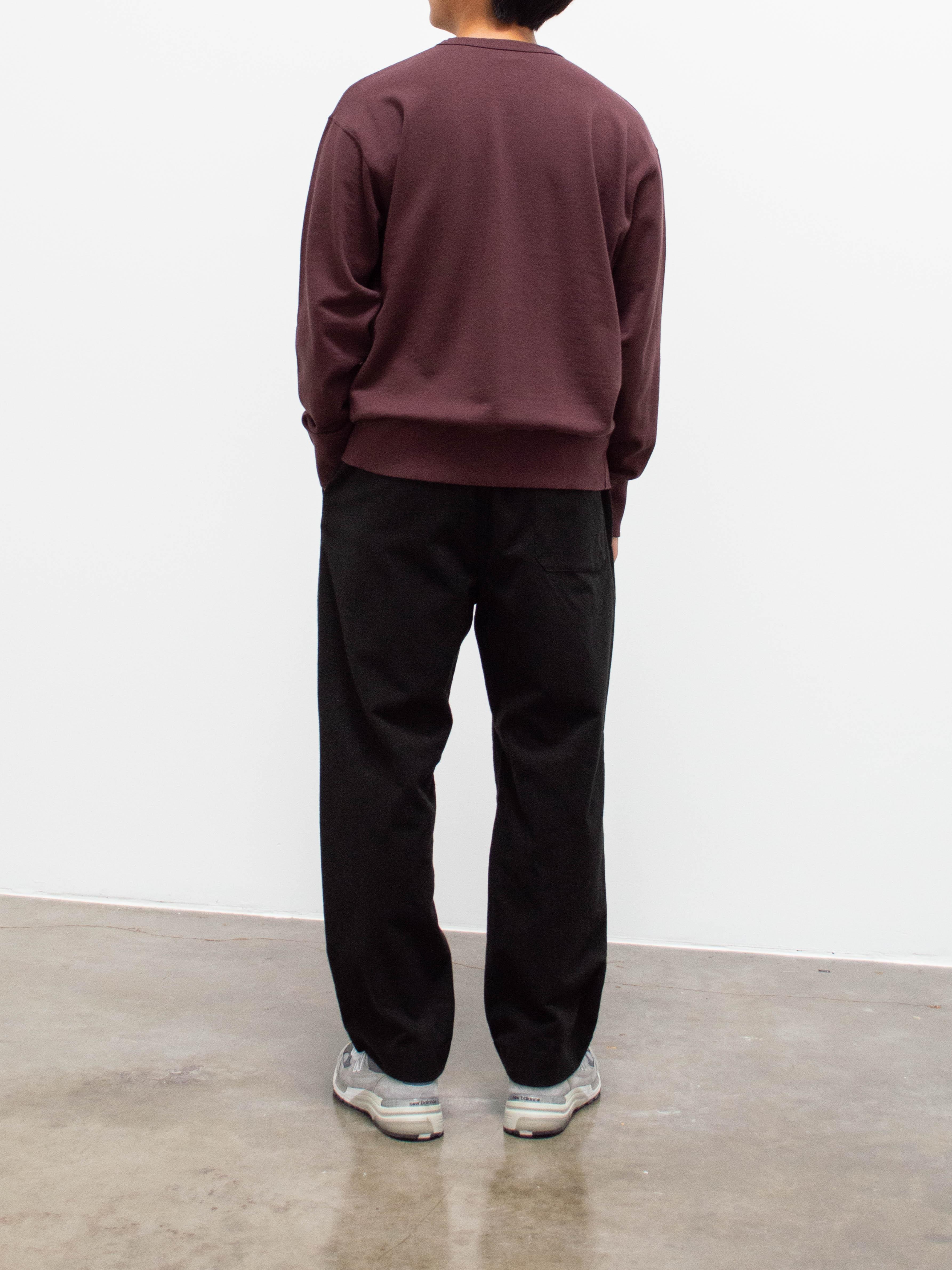 Namu Shop - Phlannel Suvin Cotton Sweatshirt - Burgundy