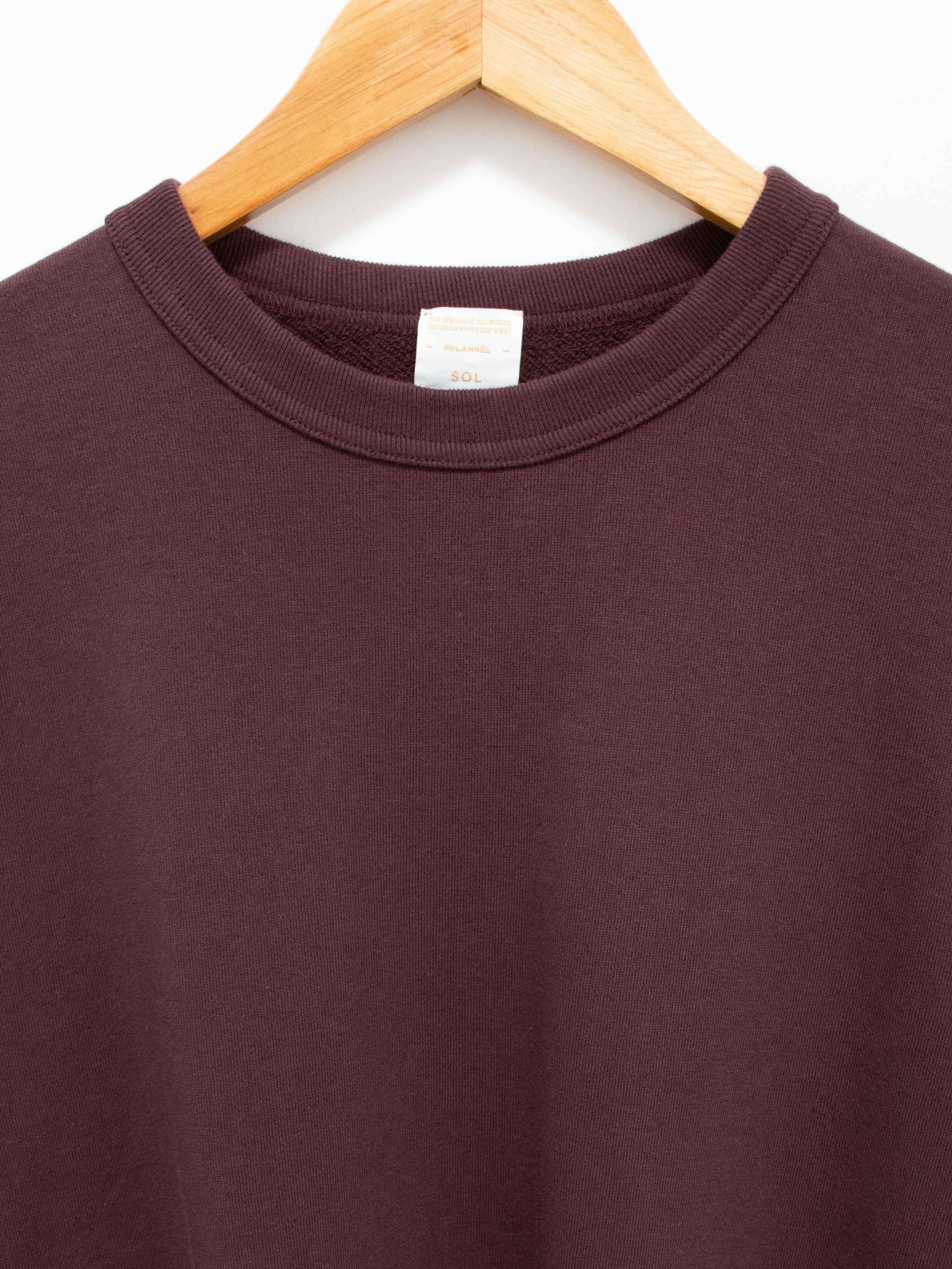 Namu Shop - Phlannel Suvin Cotton Sweatshirt - Burgundy