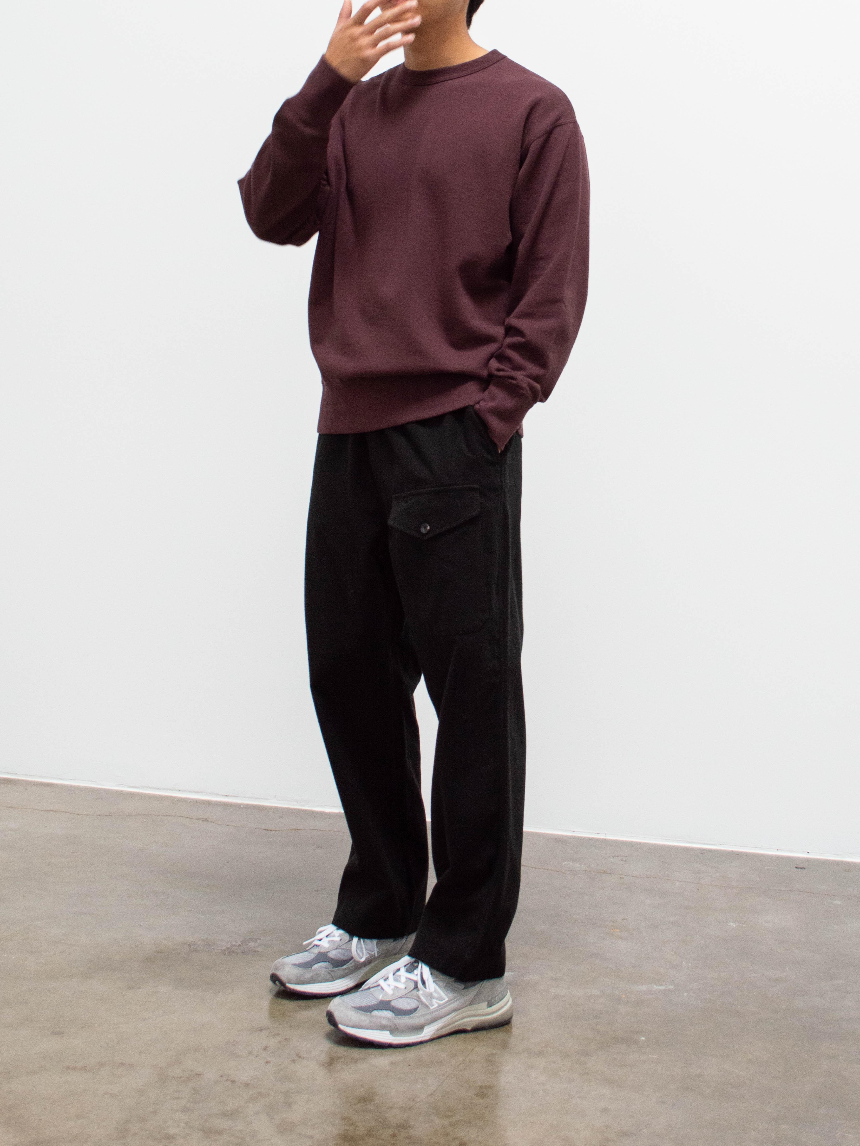 Namu Shop - Phlannel Suvin Cotton Sweatshirt - Burgundy
