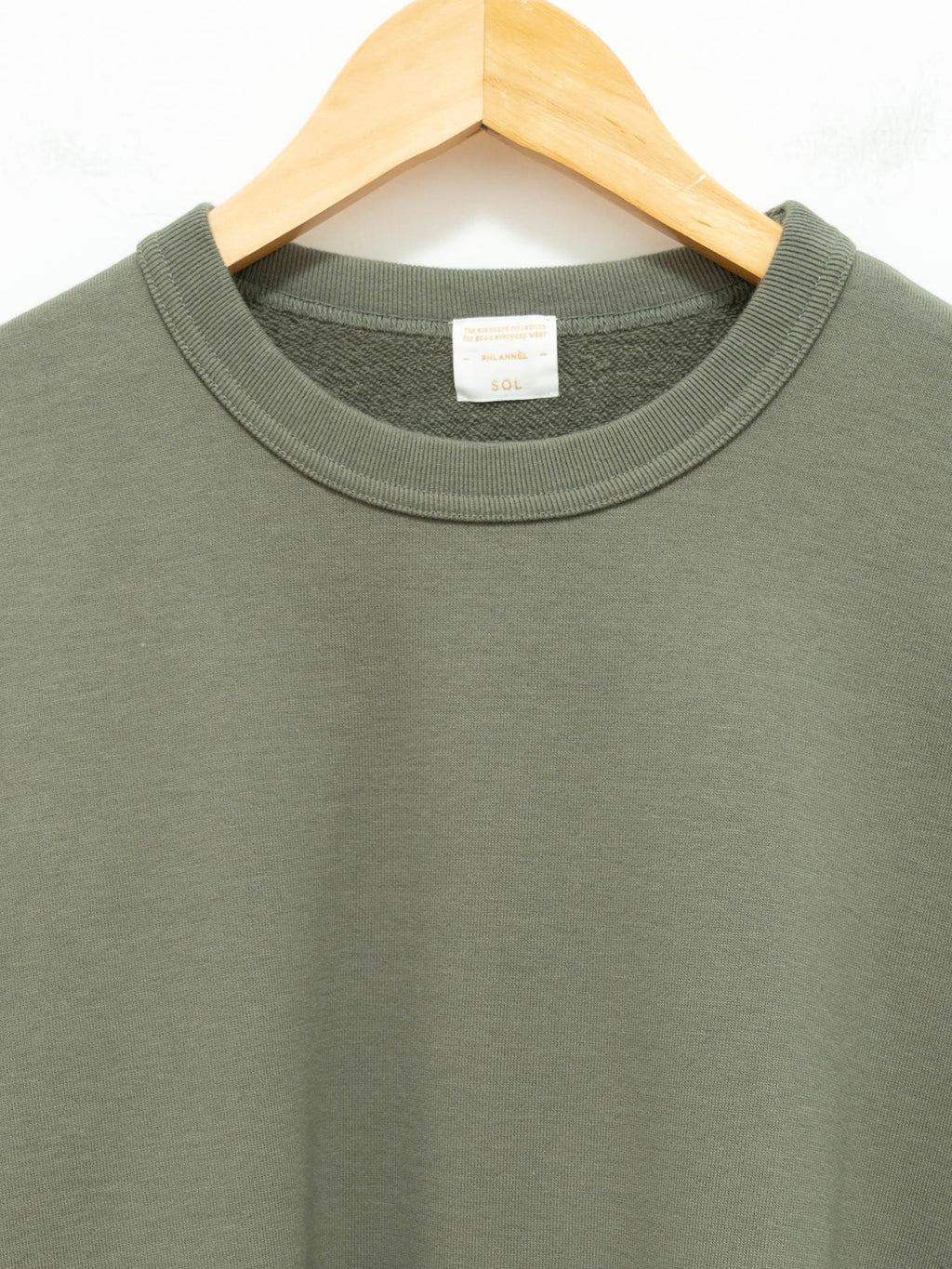Namu Shop - Phlannel Suvin Cotton Sweatshirt - Khaki Green