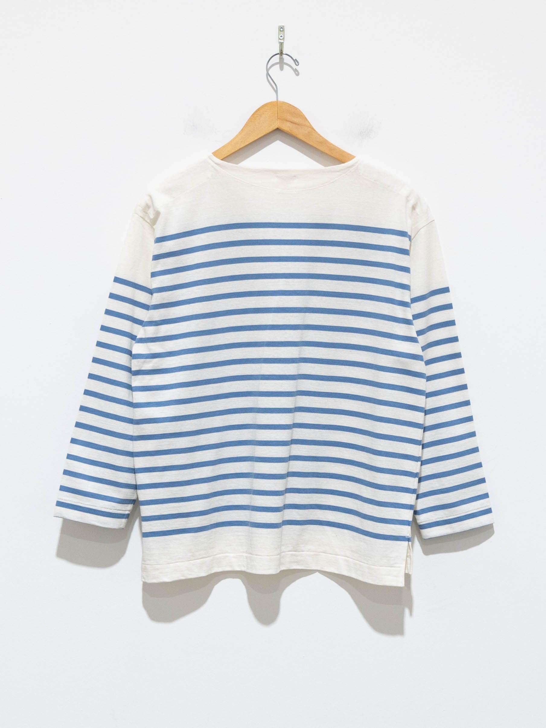 Namu Shop - Phlannel Washi Cotton Panel Border Basque Shirt