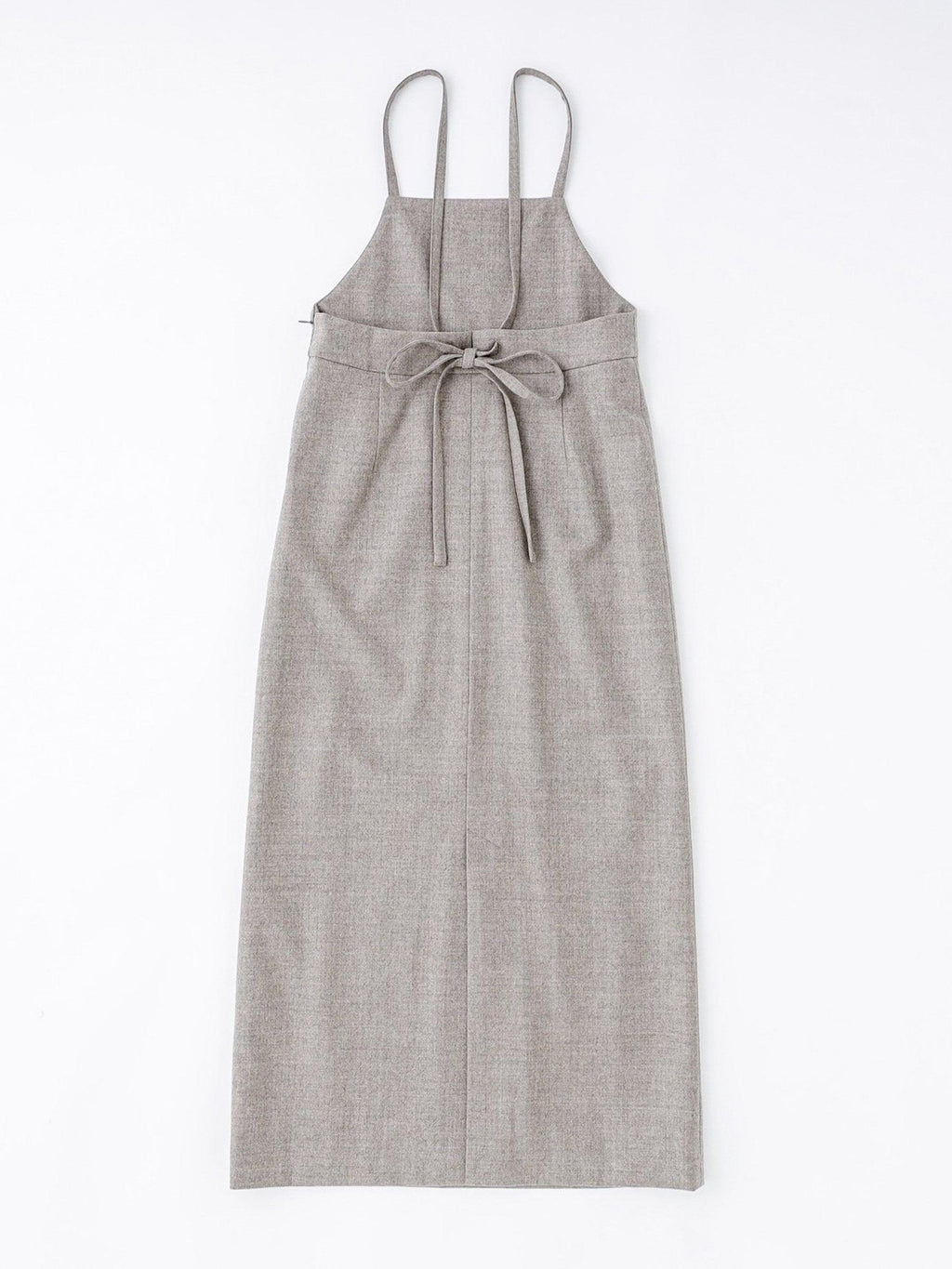 Namu Shop - Phlannel Wool Flannel Apron Dress - Ecru/Beige