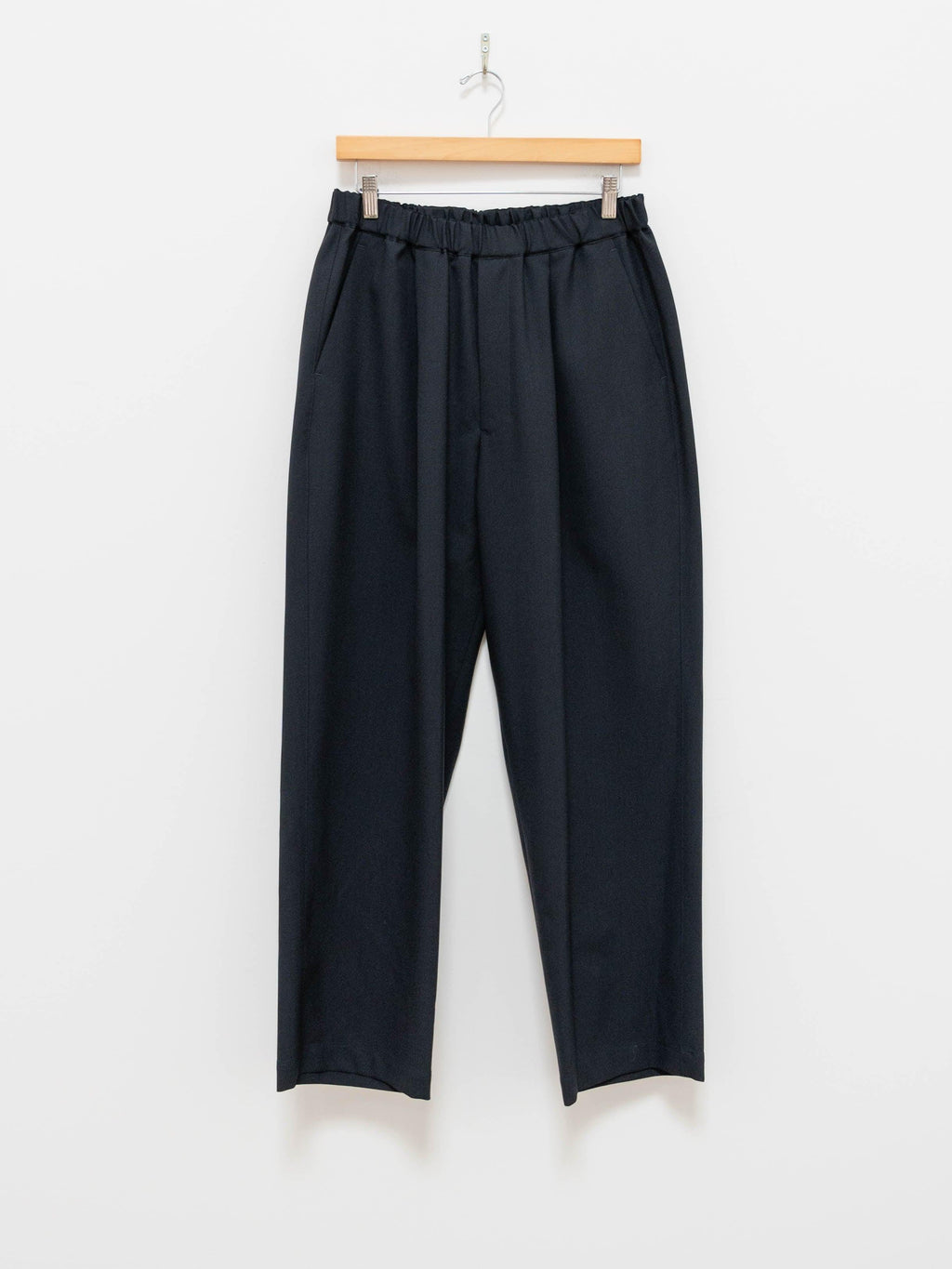 Namu Shop - Phlannel Wool Tropical Easy Trousers - Navy