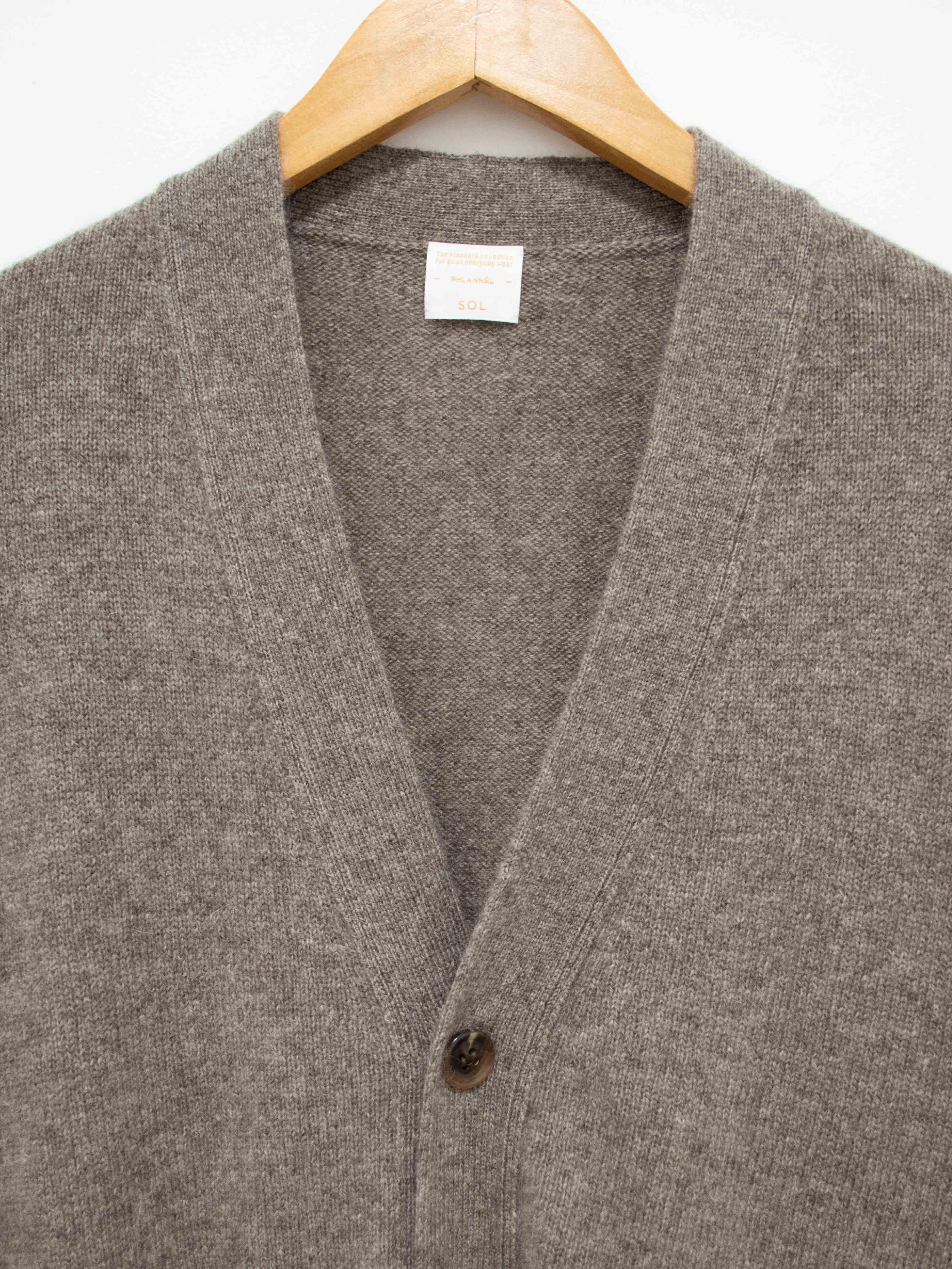 Namu Shop - Phlannel Wool Yak Guernsey Cardigan - Greige
