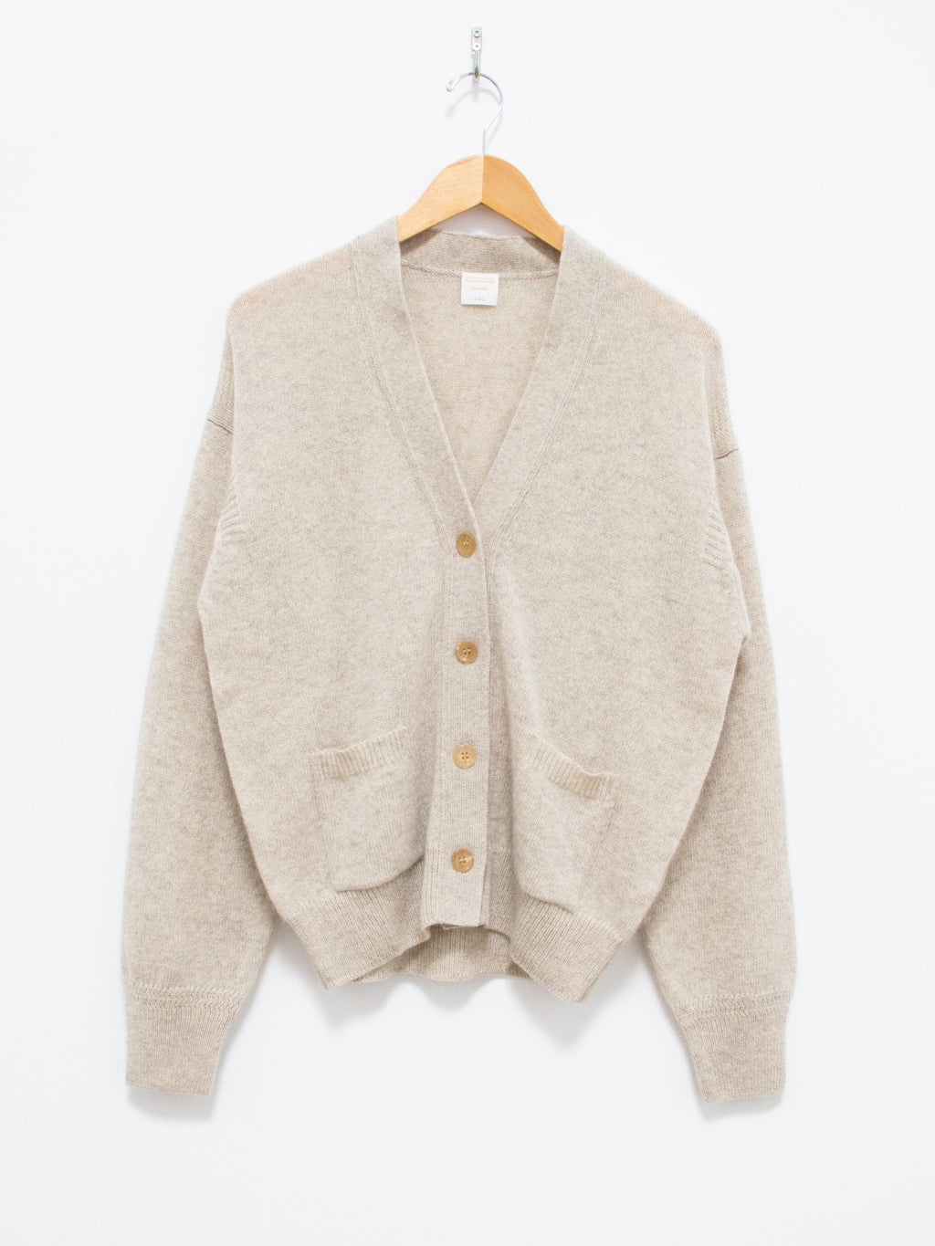 Namu Shop - Phlannel Wool Yak Guernsey Cardigan - Ivory