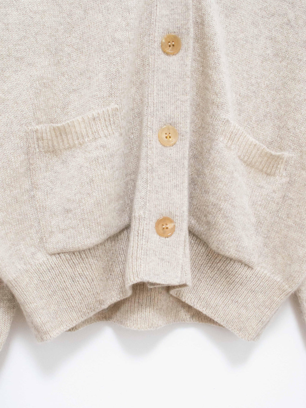 Namu Shop - Phlannel Wool Yak Guernsey Cardigan - Ivory