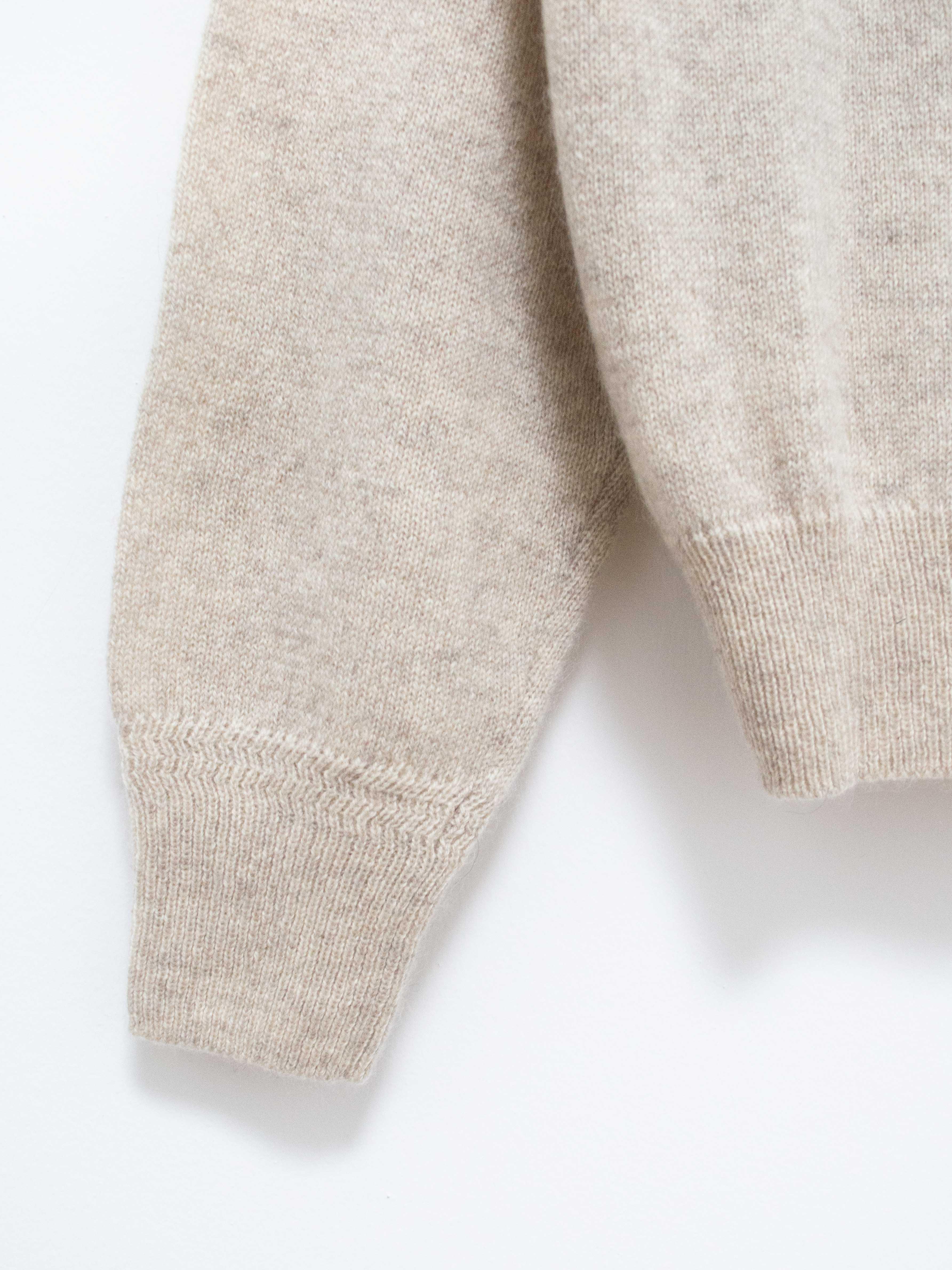 Namu Shop - Phlannel Wool Yak Guernsey Cardigan - Ivory
