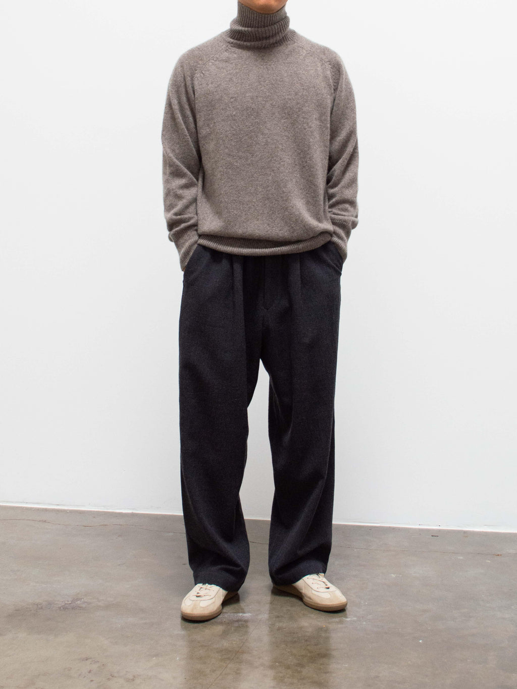 Namu Shop - Phlannel Wool Yak Turtleneck Knit - Greige