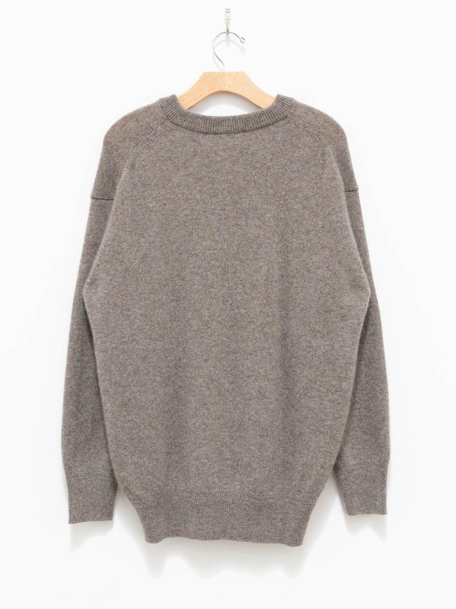 Namu Shop - Phlannel Wool Yak V-Neck Knit - Beige