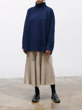 Namu Shop - Phlannel Worsted Wool Knit Camisole Dress - Beige