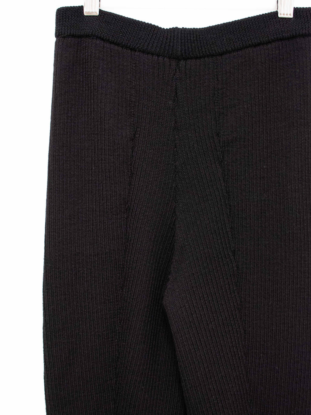Namu Shop - Phlannel Worsted Wool Knit Rib Pants - Black