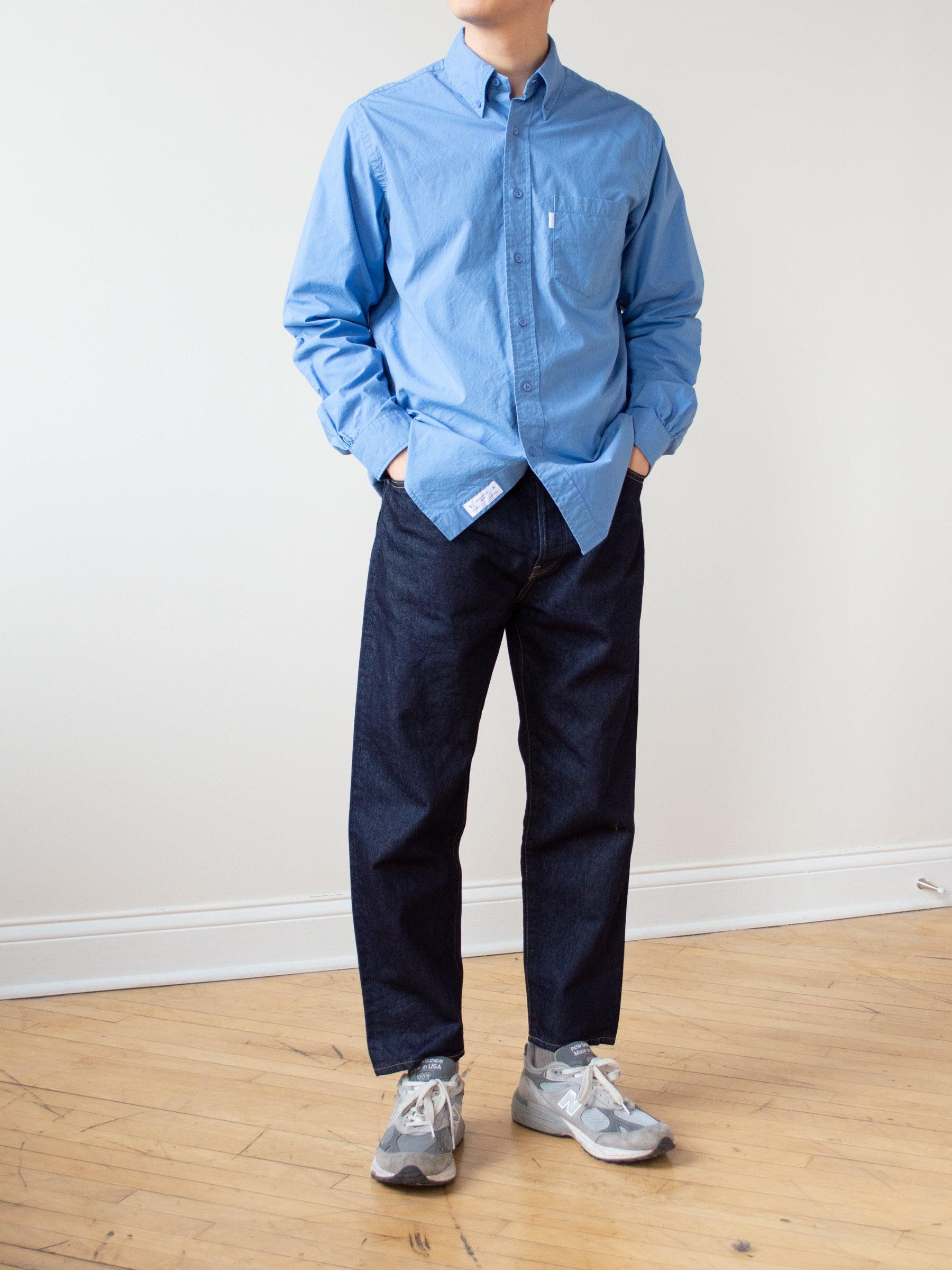 Namu Shop - S H Button Down Shirt - Blue
