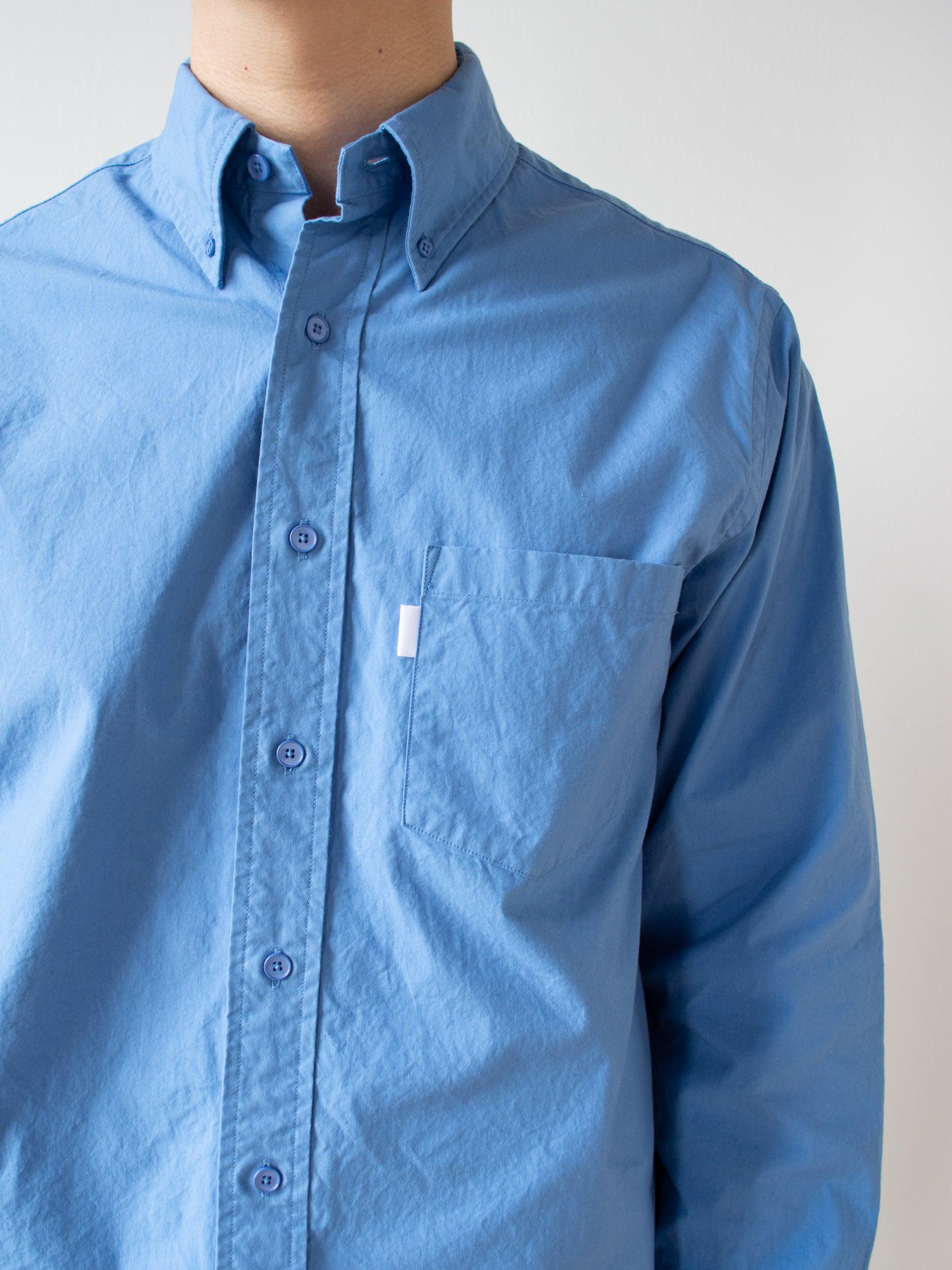 Namu Shop - S H Button Down Shirt - Blue
