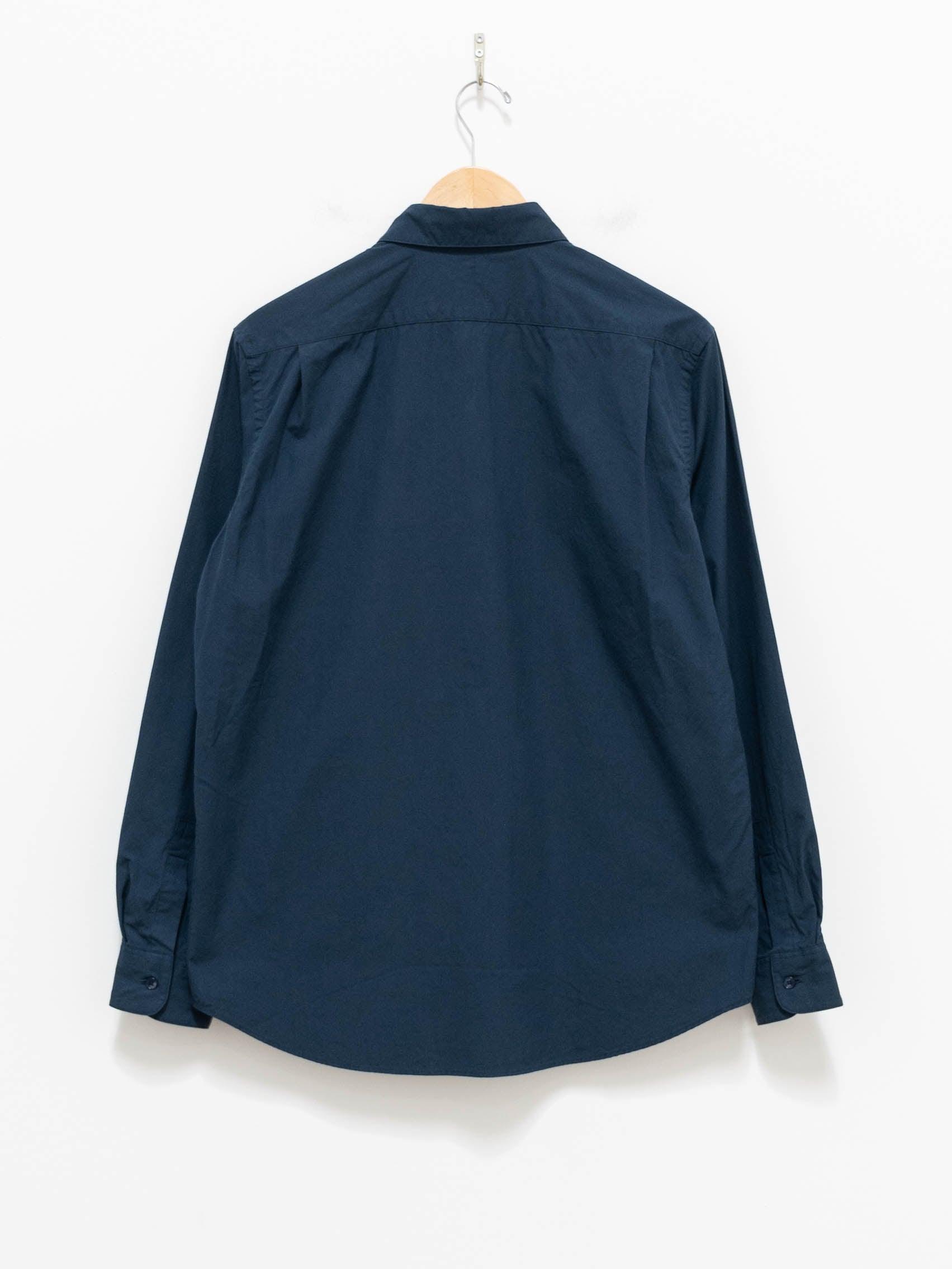 Namu Shop - S H Regular Collar Shirt - Navy
