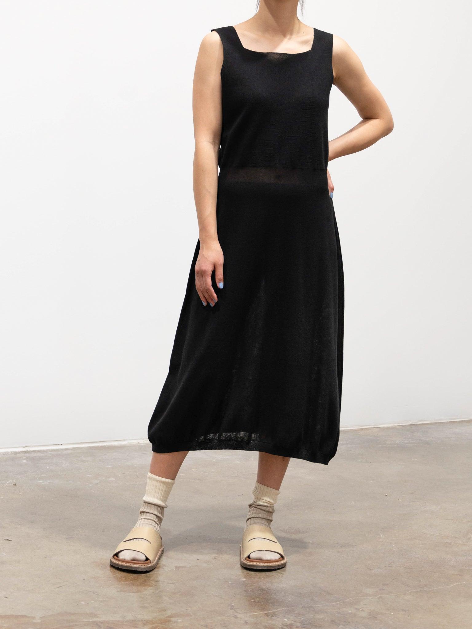 Ballet Dress - Black Light Cotton Knit Ballet Dress - Black Light Cotton Knit