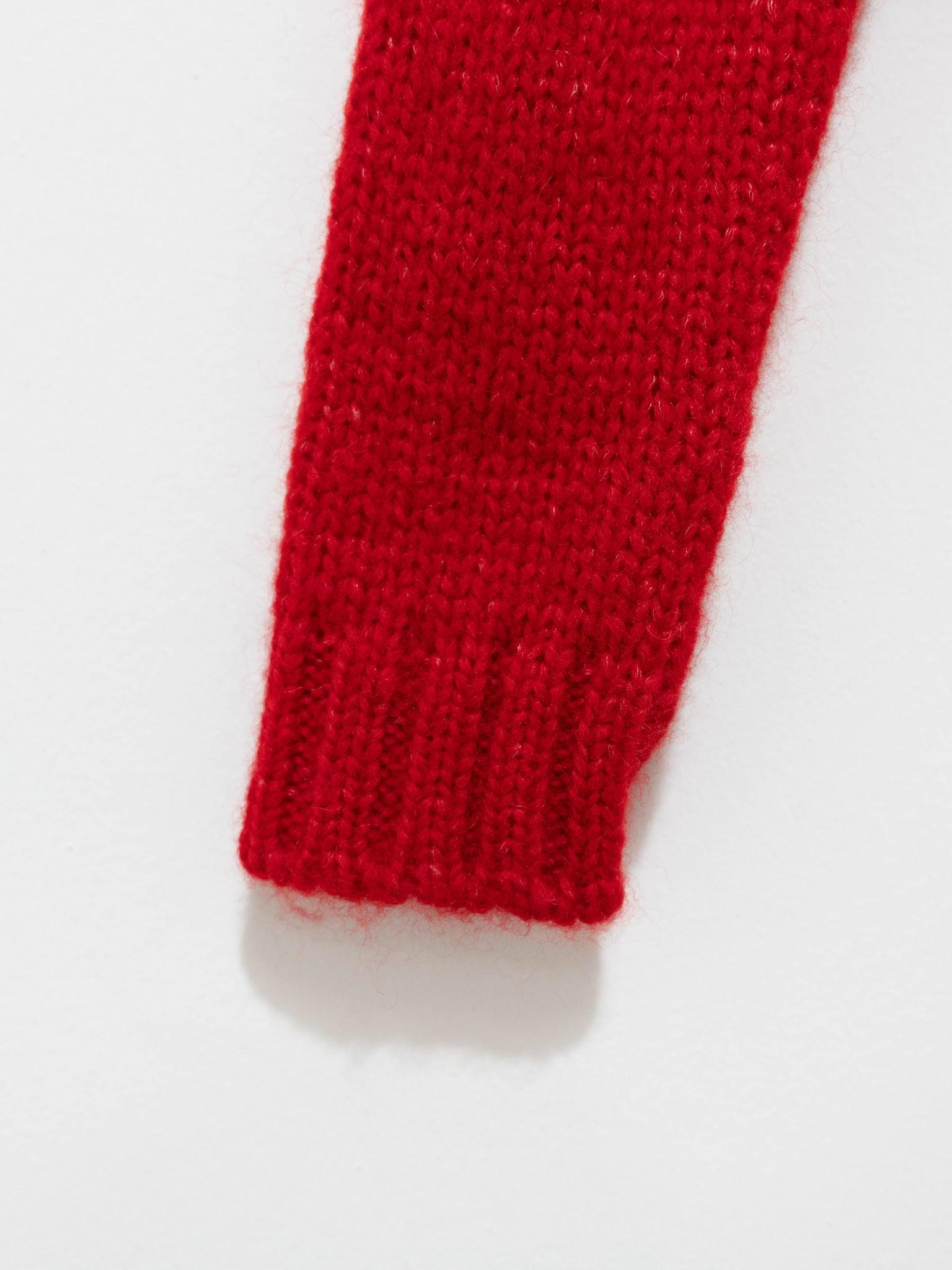 Namu Shop - Sara Lanzi Cropped Pull Knit - Scarlet