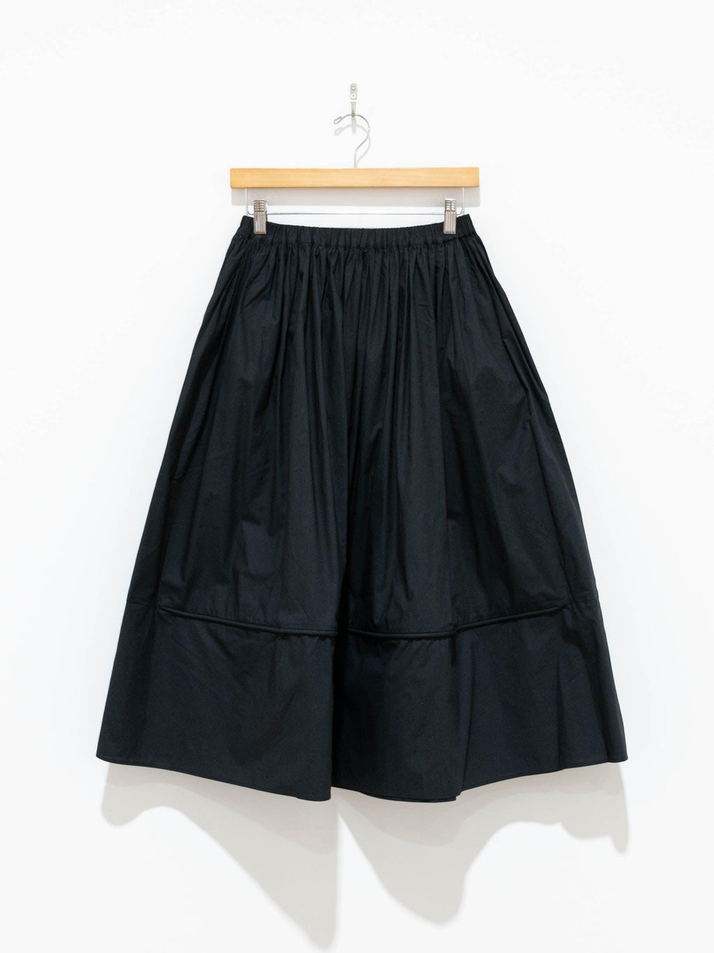 Namu Shop - Sara Lanzi Gathered Skirt - Black Poplin