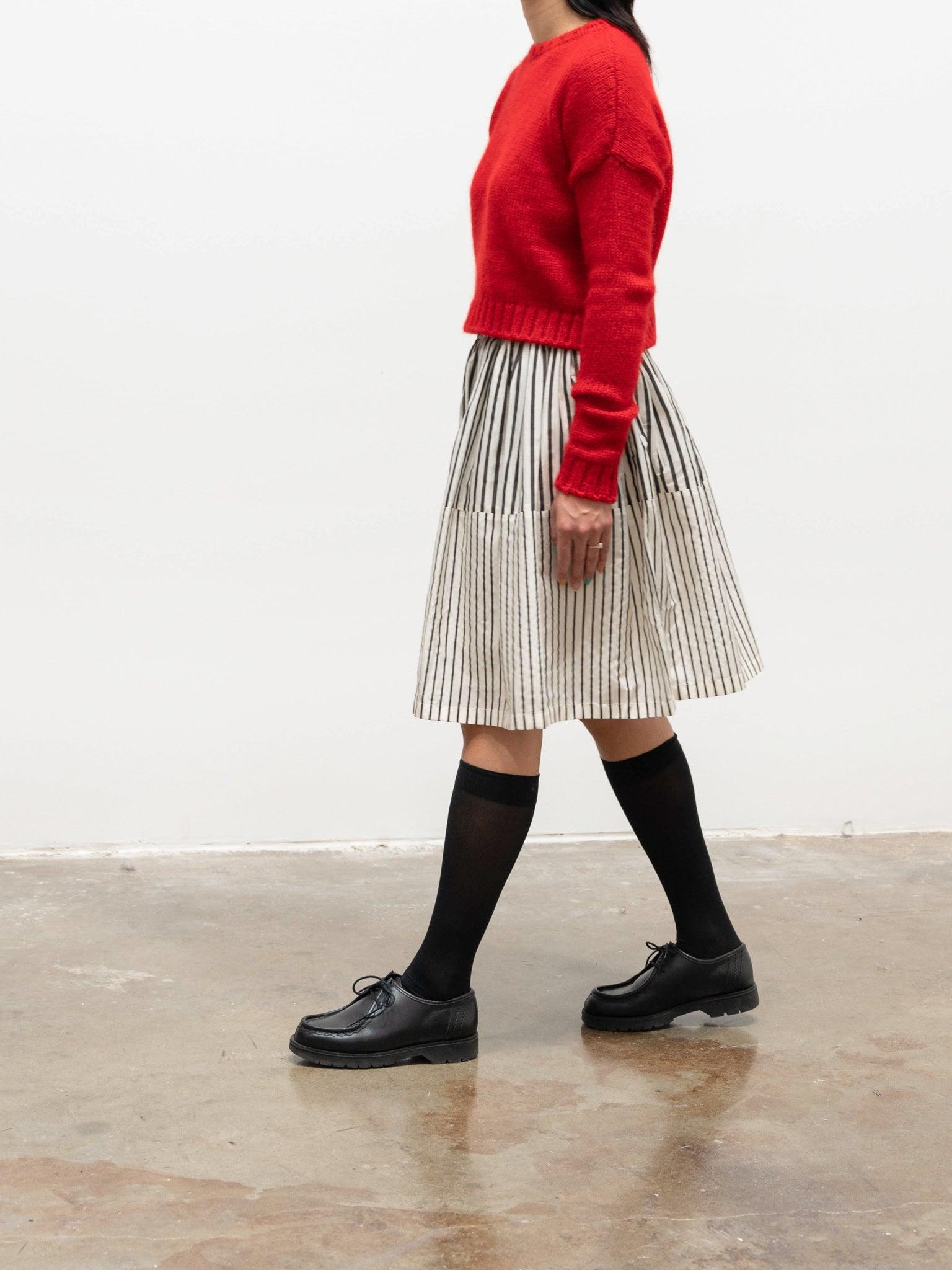 Namu Shop - Sara Lanzi Gathered Skirt - Stripes