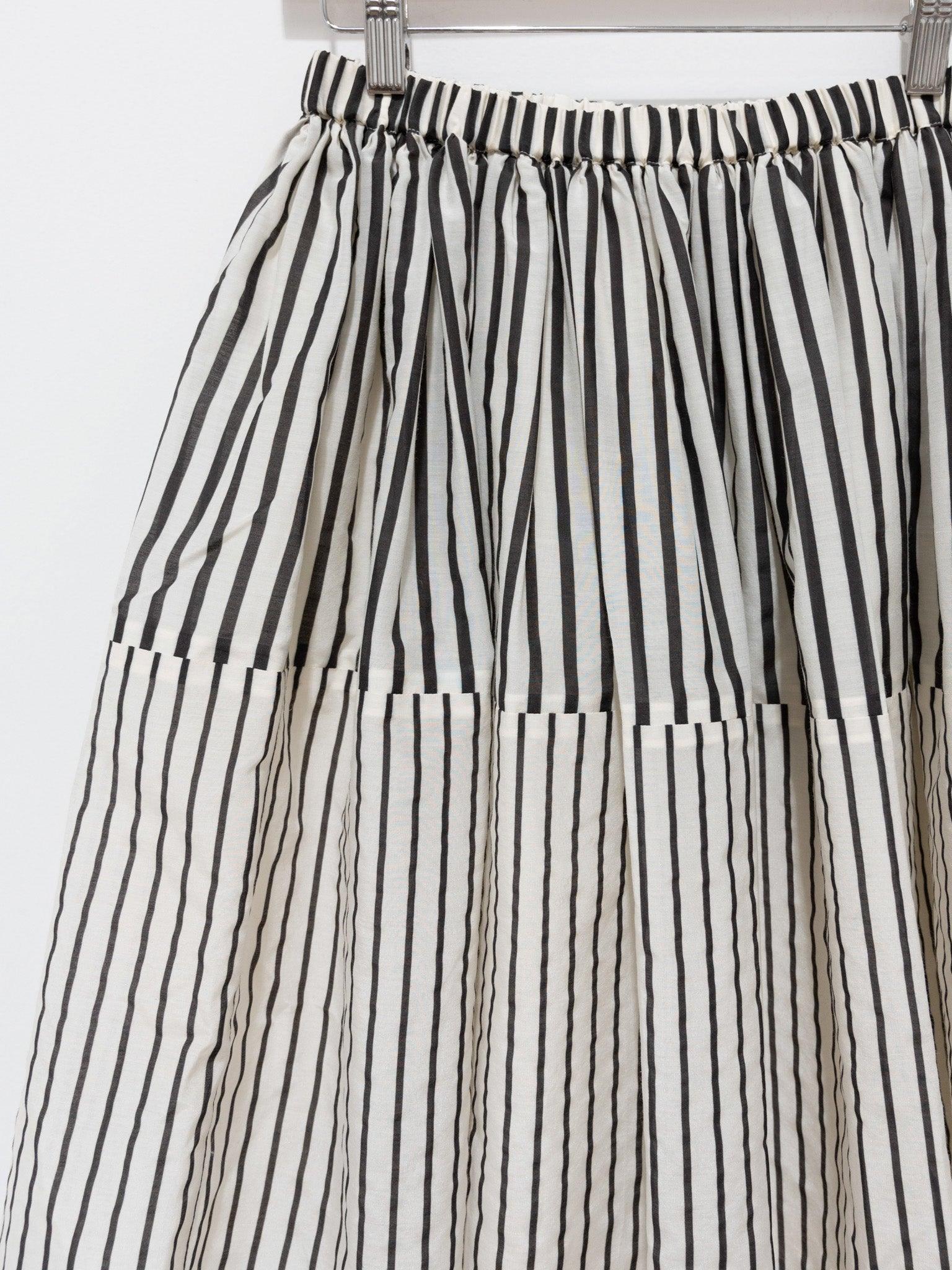 Namu Shop - Sara Lanzi Gathered Skirt - Stripes